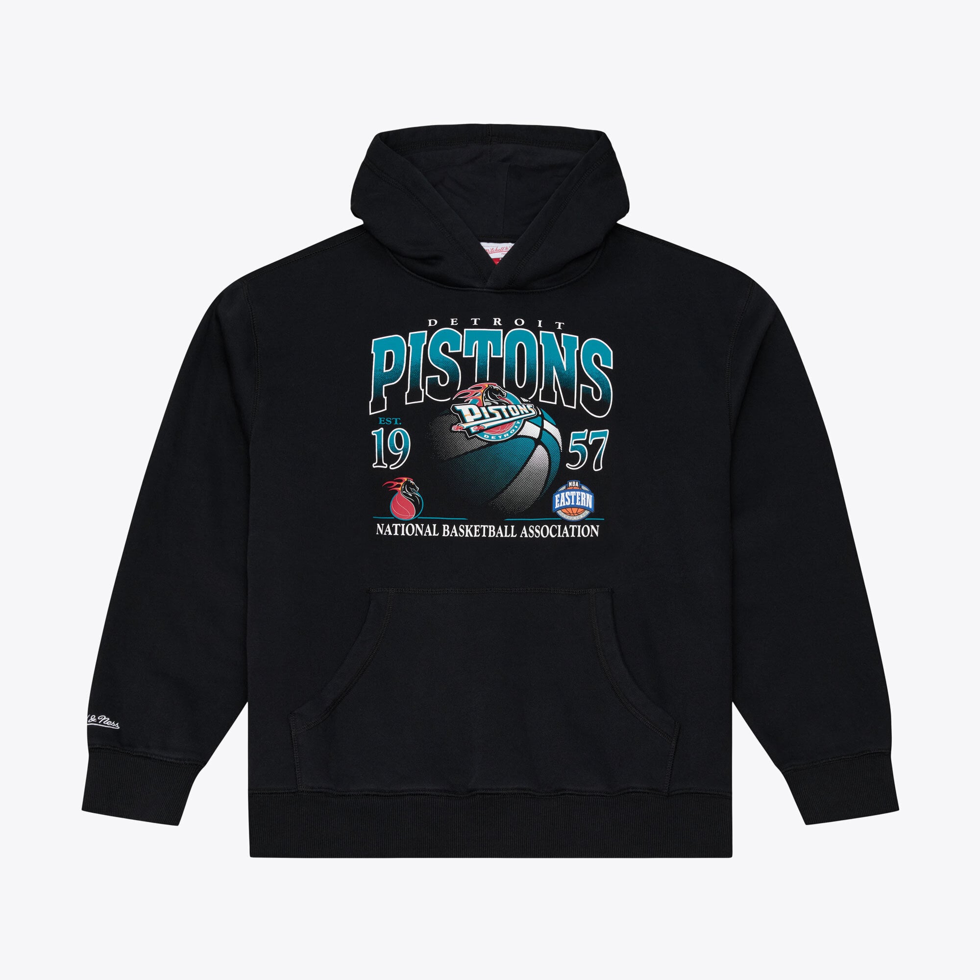 Men's Mitchell & Ness Black Detroit Pistons Street Graphics Hoodie