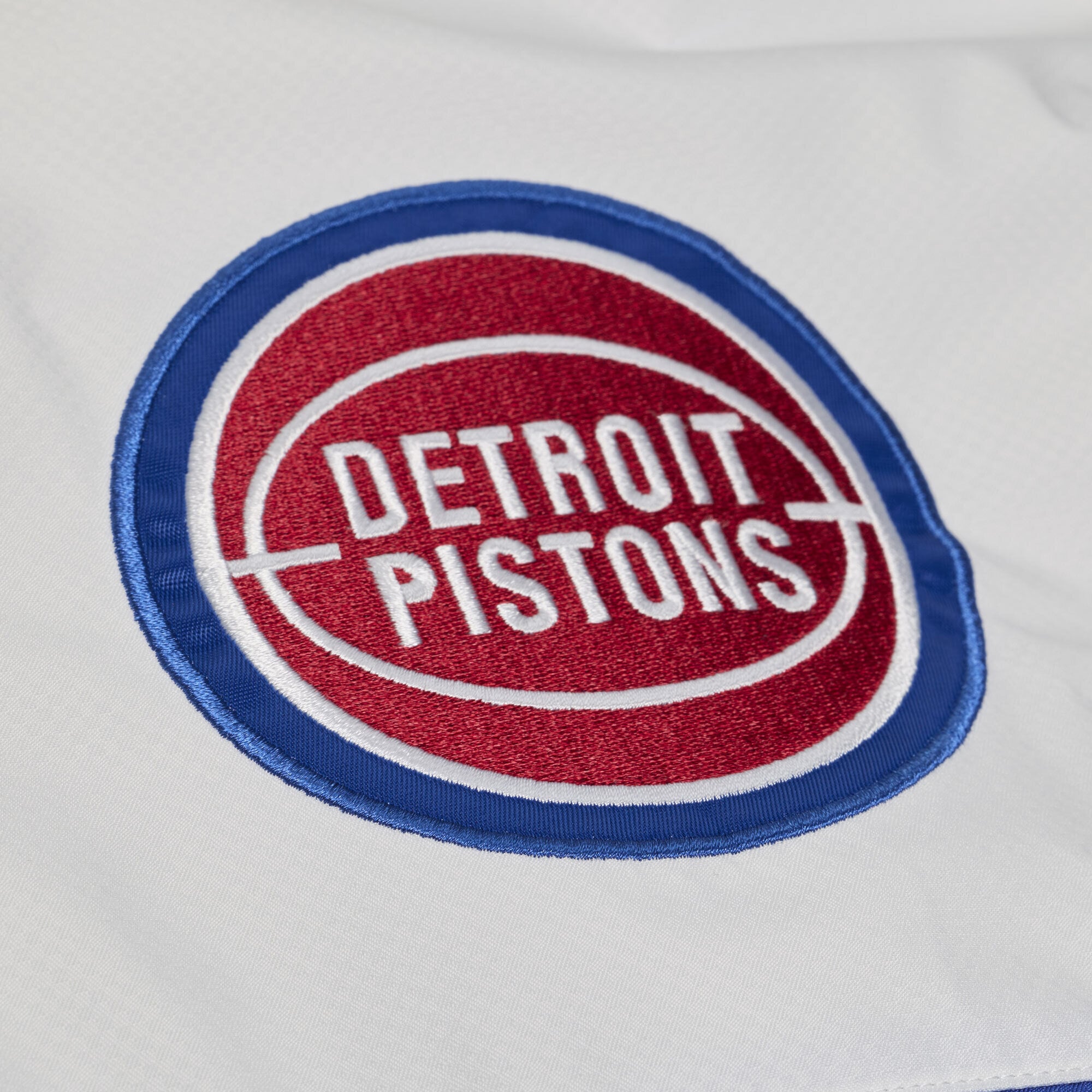 Men's Mitchell & Ness  Blue Detroit Pistons Head Coach Lightweight Anorak Quarter-Zip Windbreaker