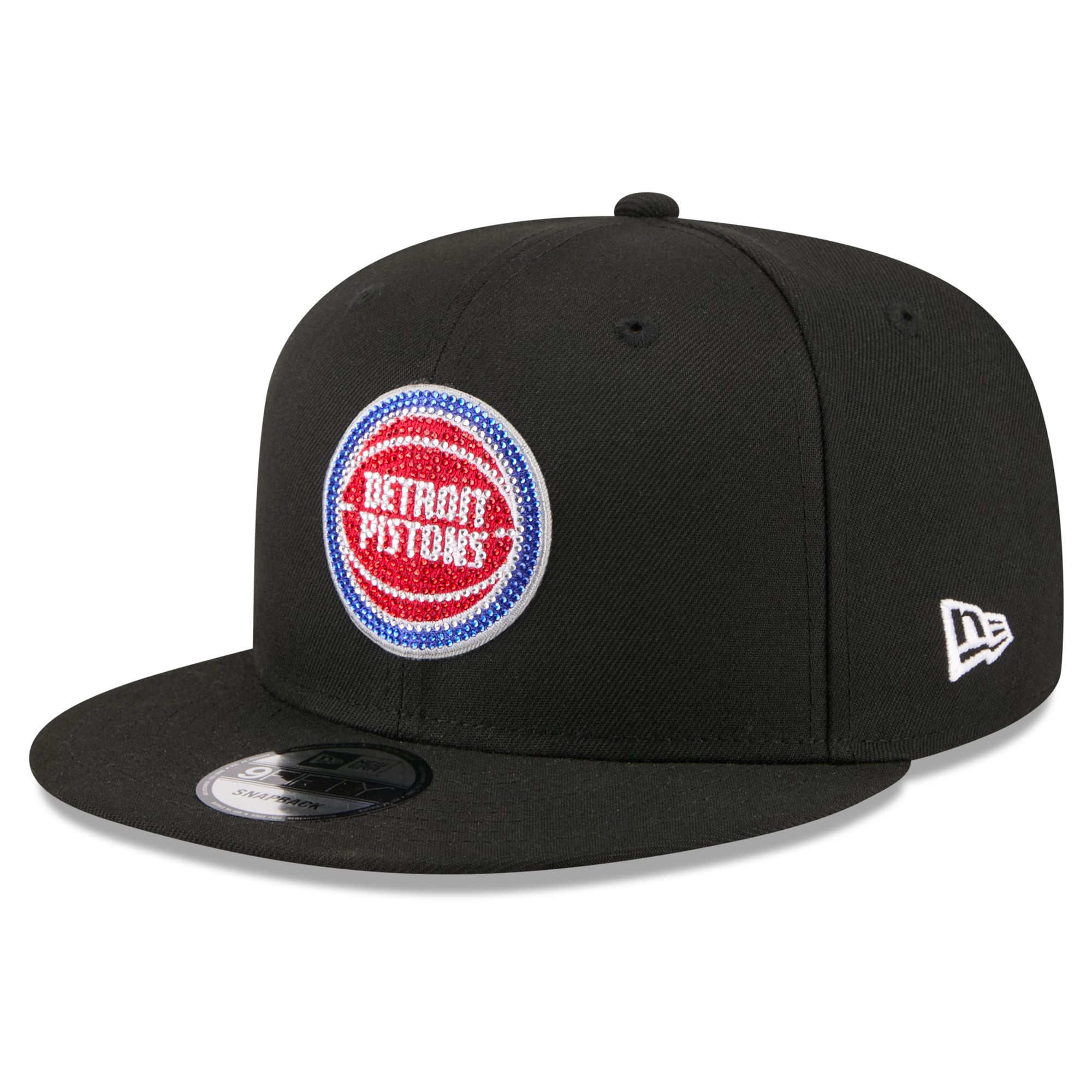 Men's Detroit Pistons New Era Black 2026 NBA Draft Crystal 9FIFTY Snapback Hat