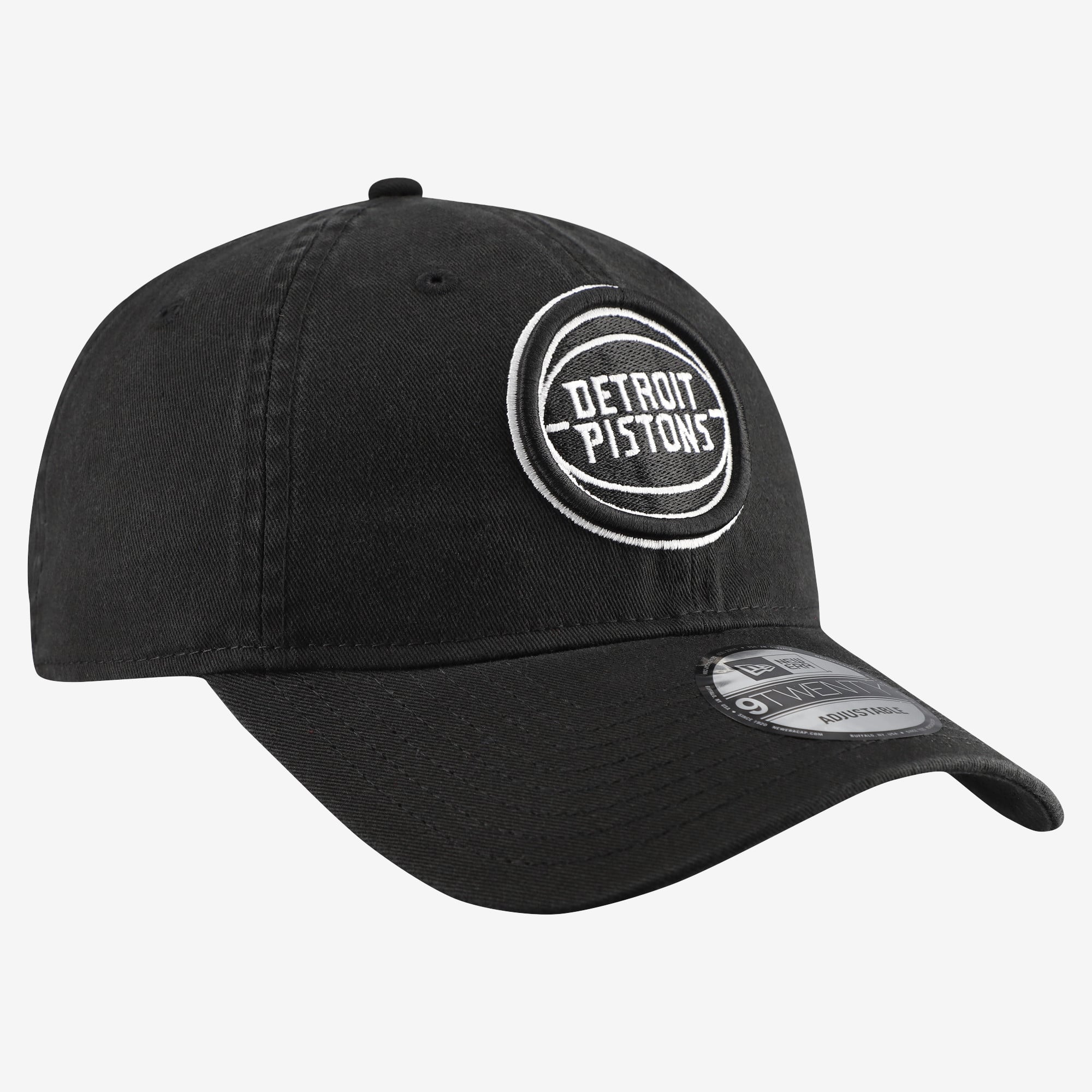 Men's New Era Black Detroit Pistons 9TWENTY Adjustable Hat