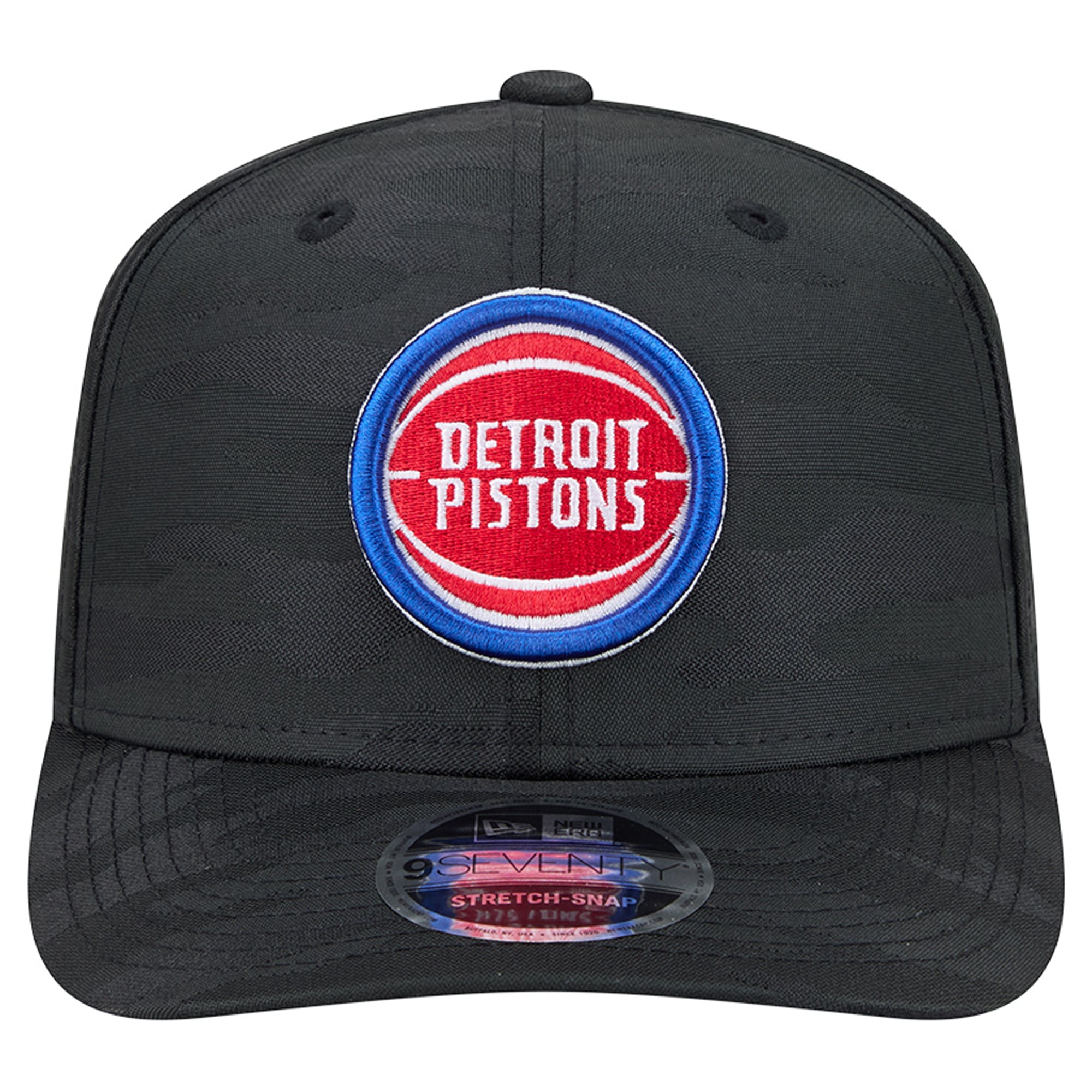Men's New Era Black Detroit Pistons Camo 9SEVENTY Perforated Adjustable Hat