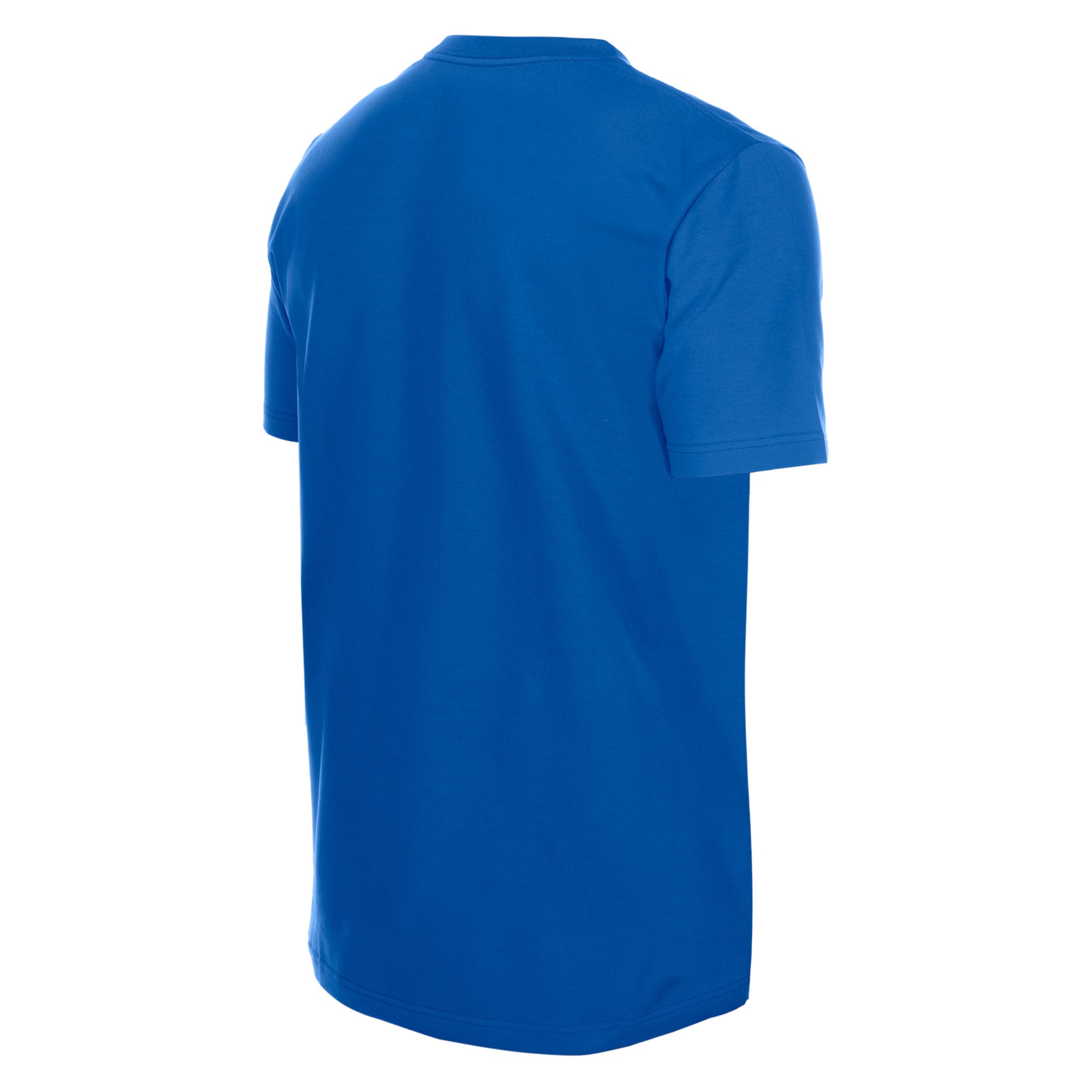 T-shirt floqué New Era bleu Detroit Pistons Laurel Crest pour homme