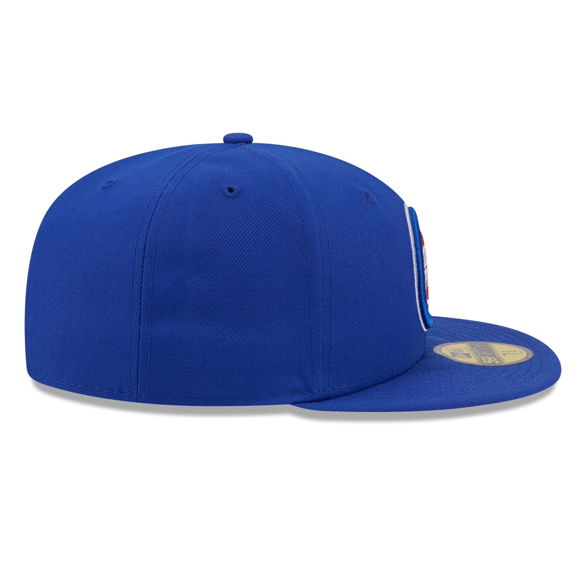 Casquette ajustée New Era 59FIFTY bleue pour homme, logo Detroit Pistons.