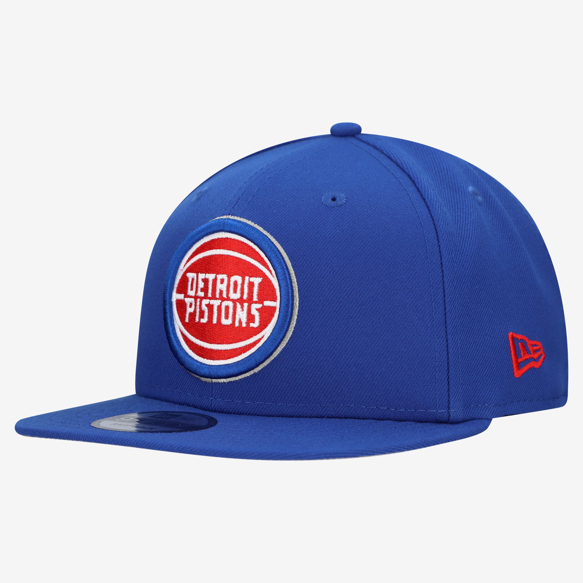 Men's New Era  Blue Detroit Pistons Team 9FIFTY Snapback Hat
