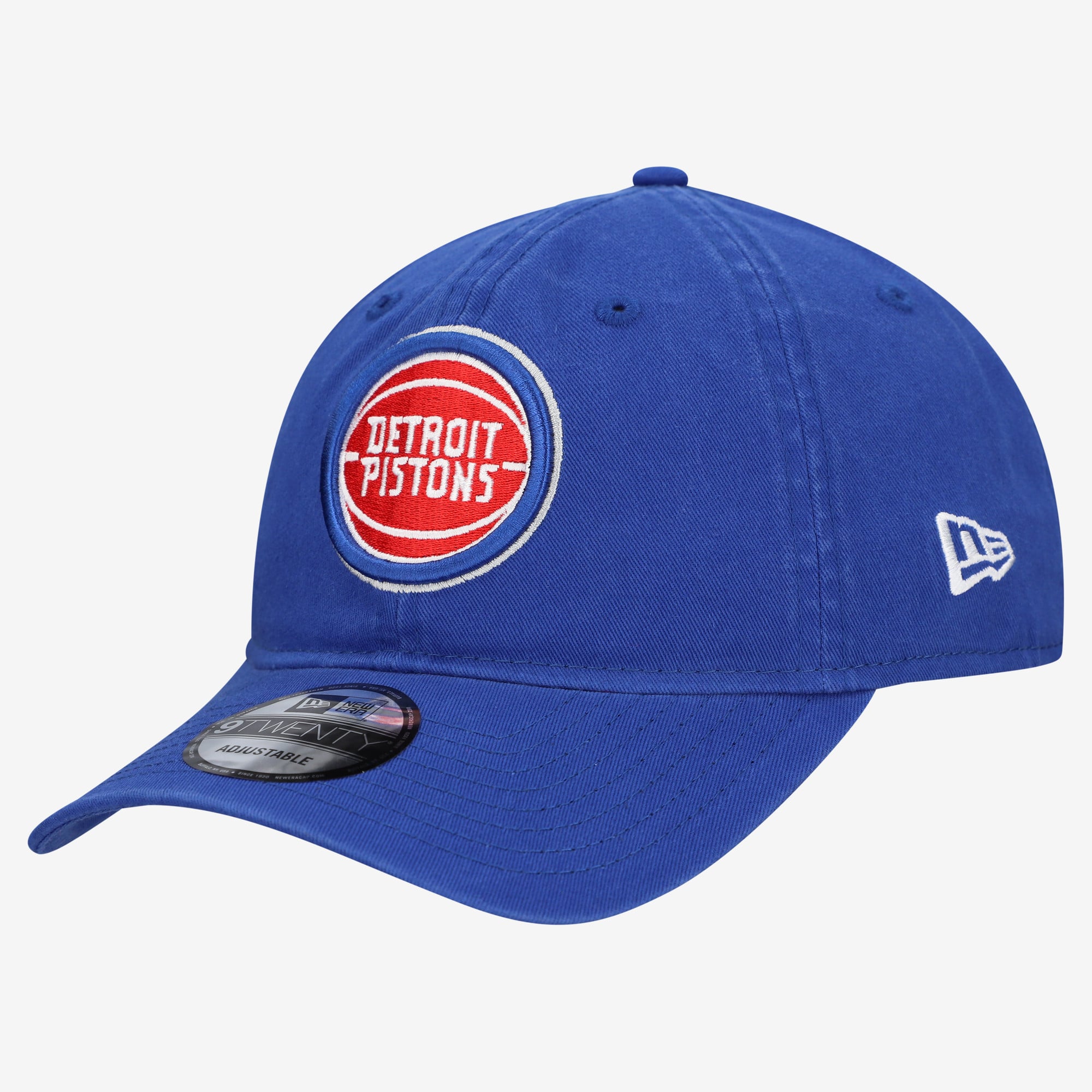 Men's New Era  Blue Detroit Pistons Team 9TWENTY Adjustable Hat
