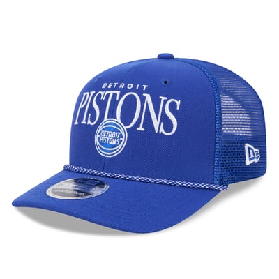 Detroit Pistons New Era Tonal 9SEVENTY Adjustable Trucker Hat - Blue