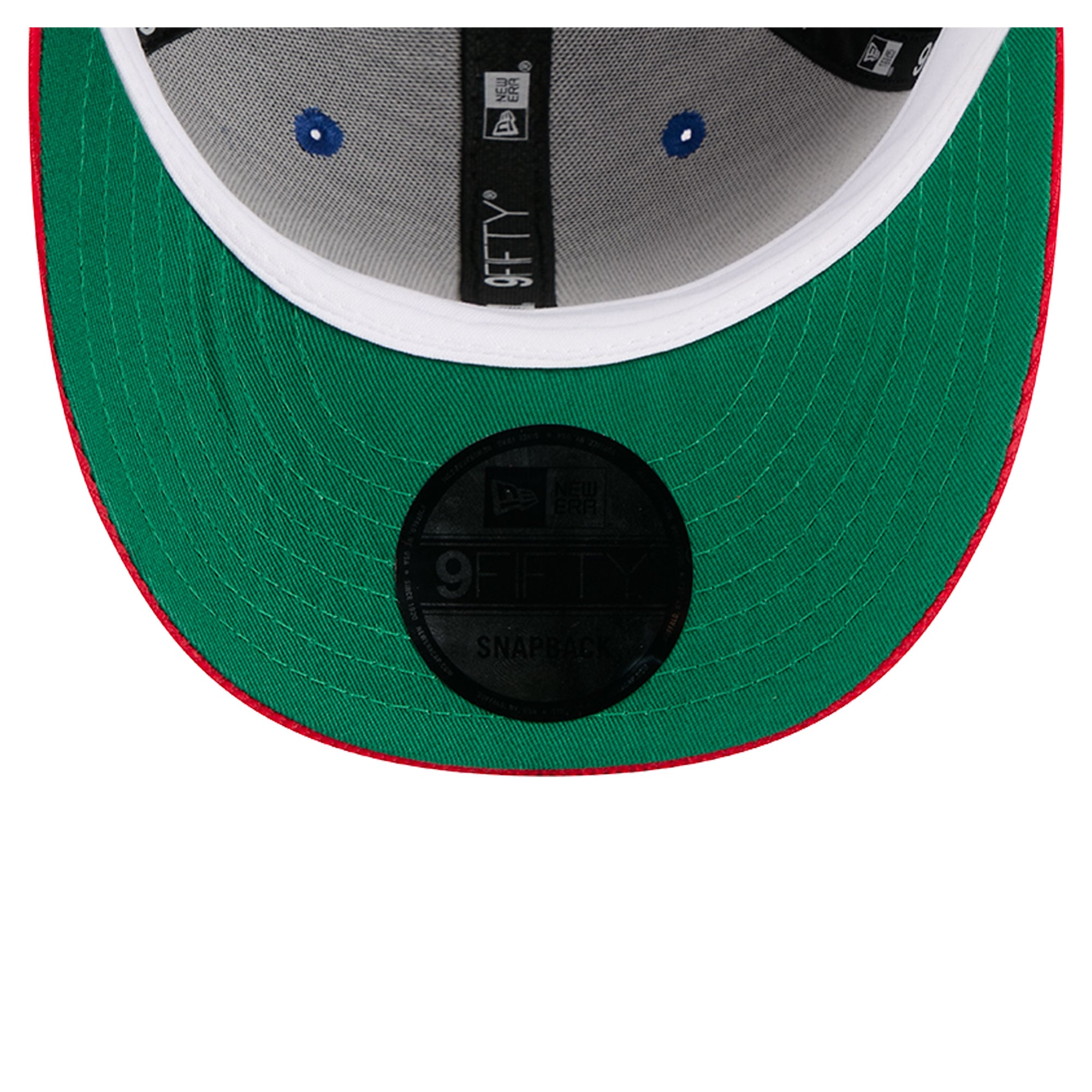 Casquette snapback New Era 9FIFTY en velours côtelé bleu/rouge Detroit Pistons pour homme