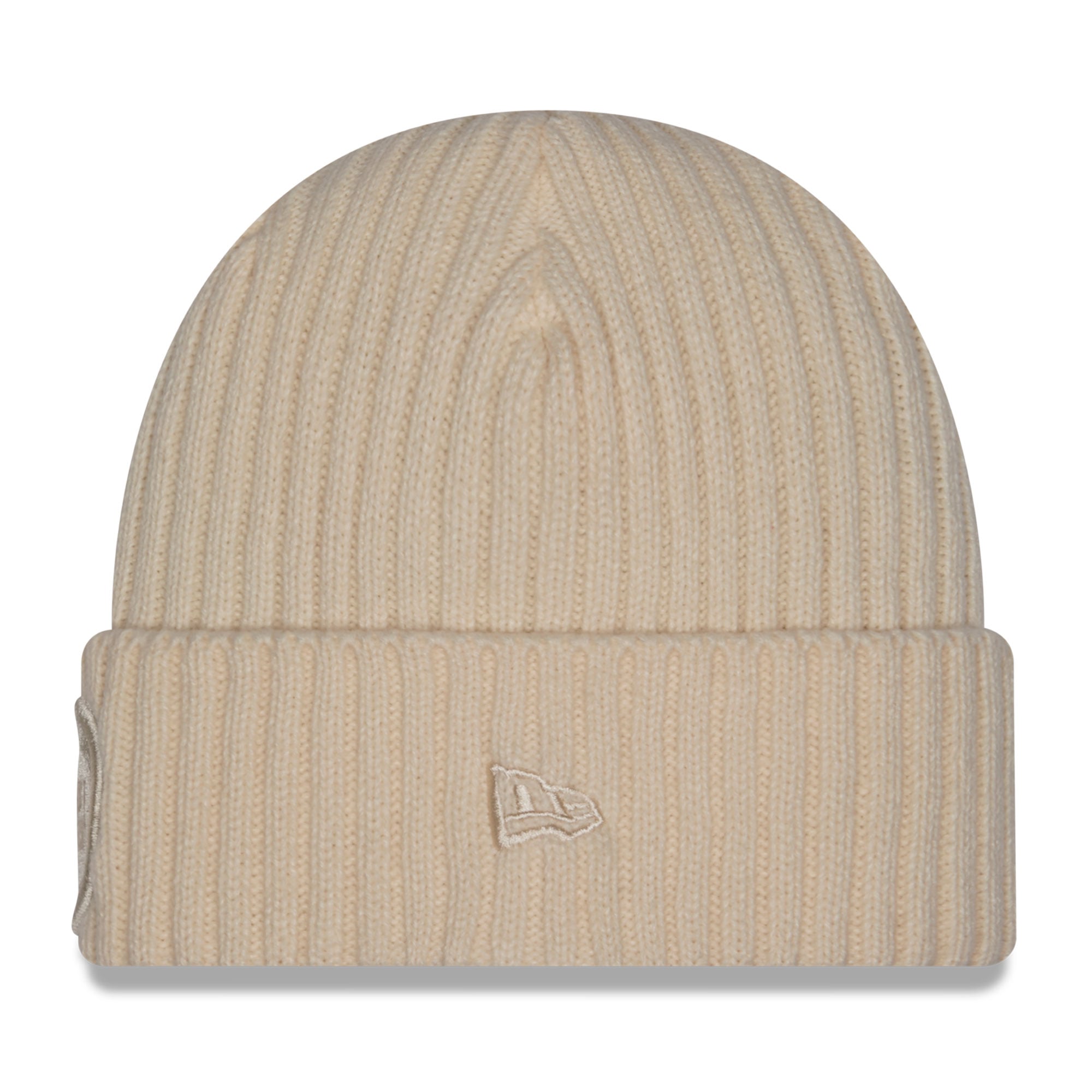 Bonnet à revers New Era crème Detroit Pistons pour homme
