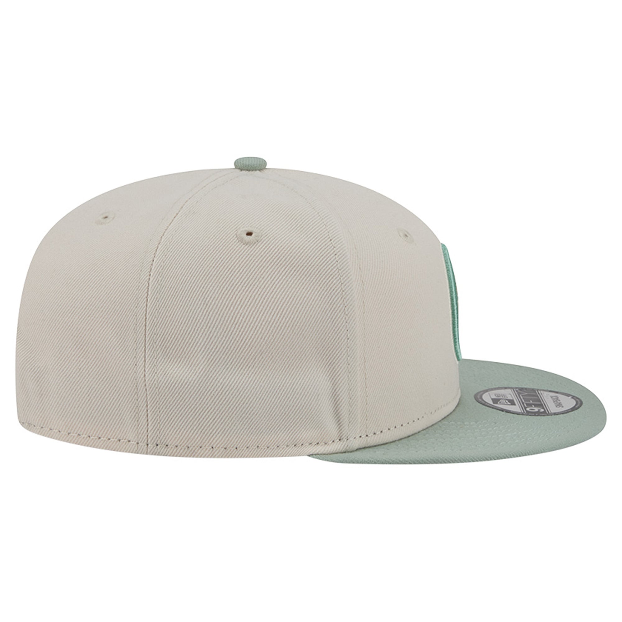 Men's New Era  Cream/Light Green Detroit Pistons Color Pack 9FIFTY Snapback Hat