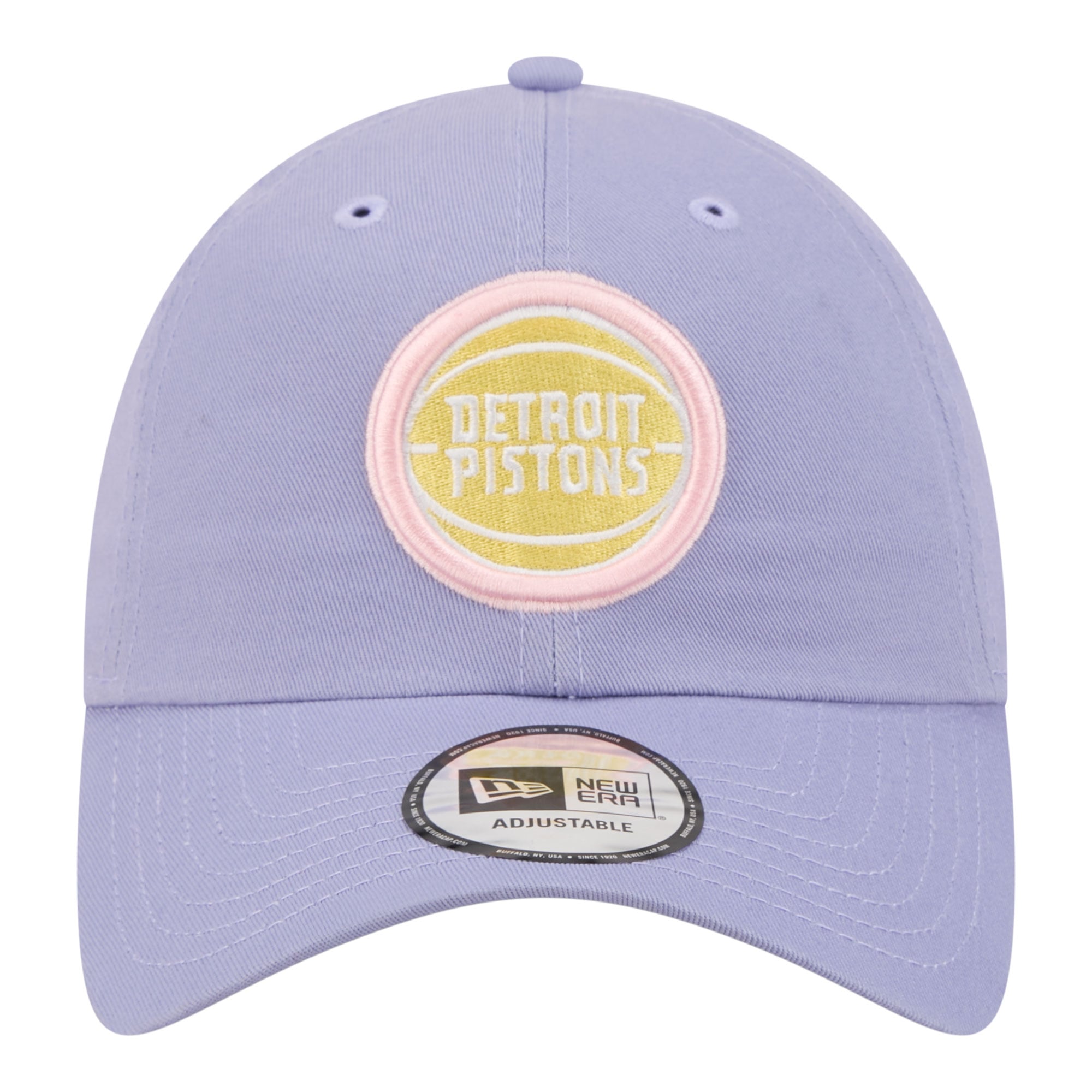 Casquette New Era Detroit Pistons Lavender pour homme, modèle classique décontracté et ajustable