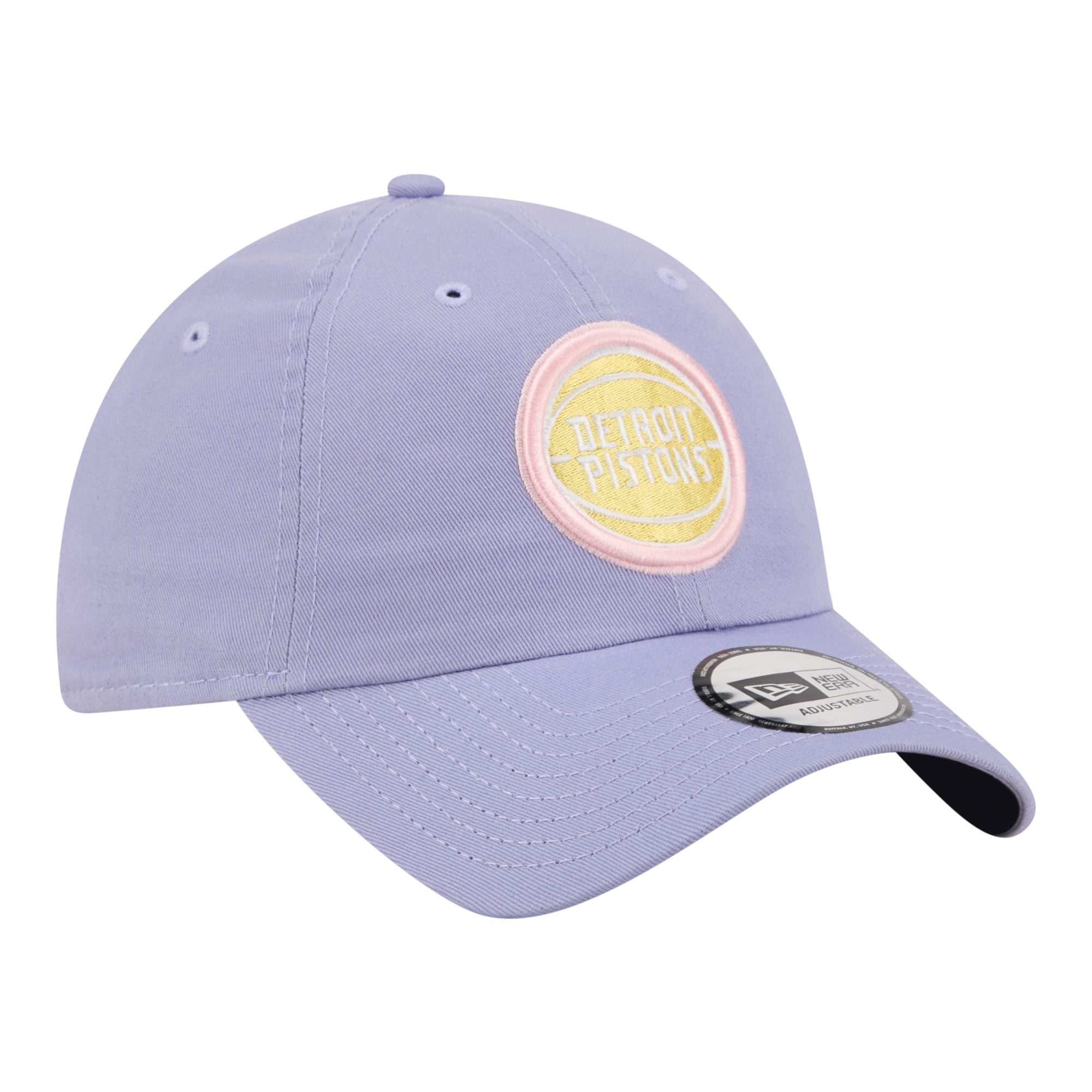 Casquette New Era Detroit Pistons Lavender pour homme, modèle classique décontracté et ajustable