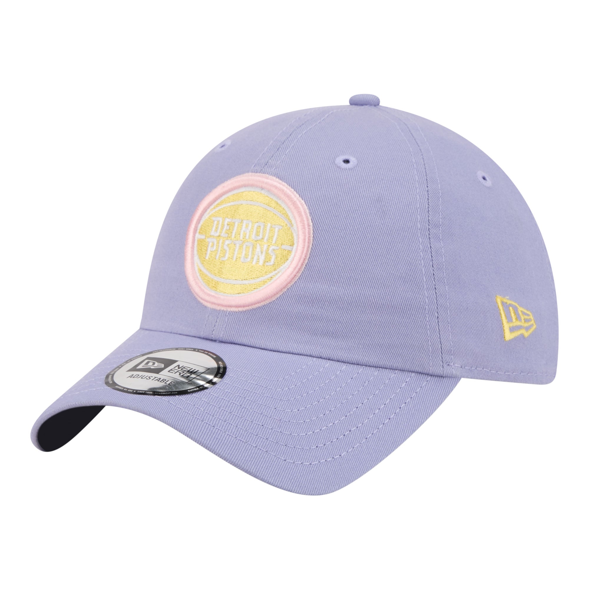 Men's New Era Lavender Detroit Pistons Lavender Pack Casual Classic Adjustable Hat