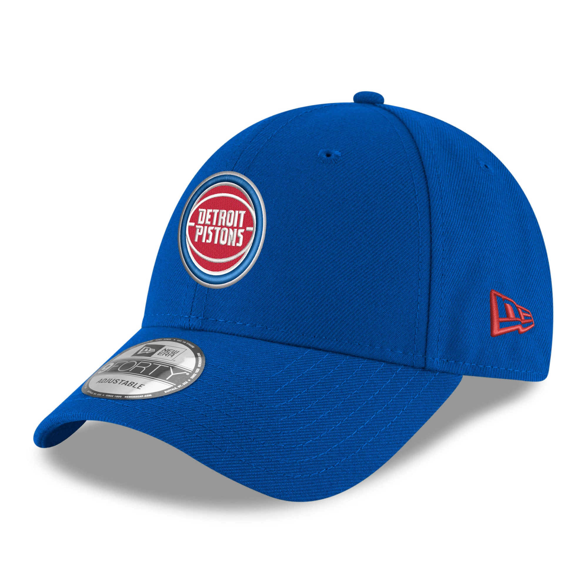 Men's New Era  Royal Detroit Pistons Team 9FORTY Adjustable Hat