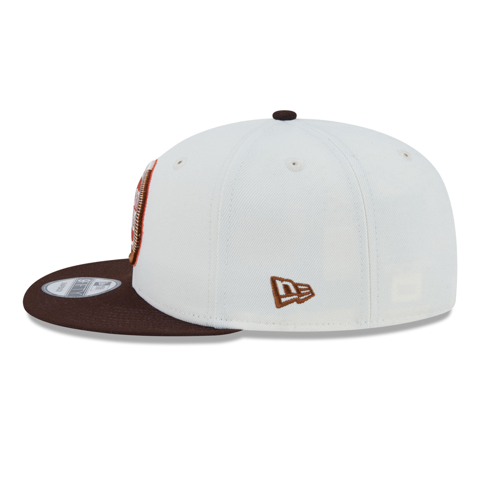 Casquette snapback New Era 9FIFTY blanche Detroit Pistons Pumpkin Spice pour homme