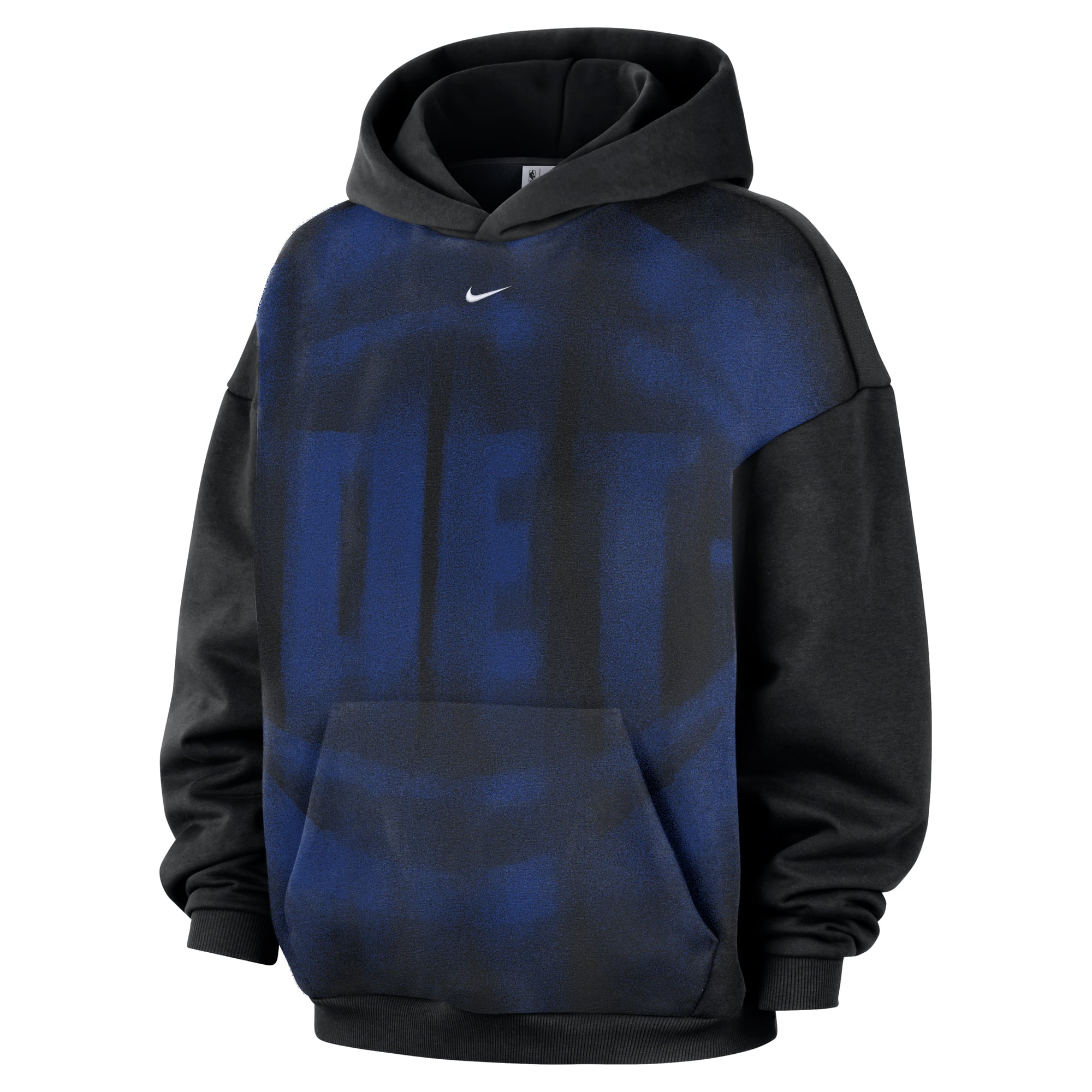 Sweat à capuche Nike Detroit Pistons 2026 Standard Issue Practice Icon Fleece noir pour homme