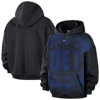 Detroit Pistons Nike 2026 Standard Issue Practice Icon Fleece Pullover Hoodie - Black