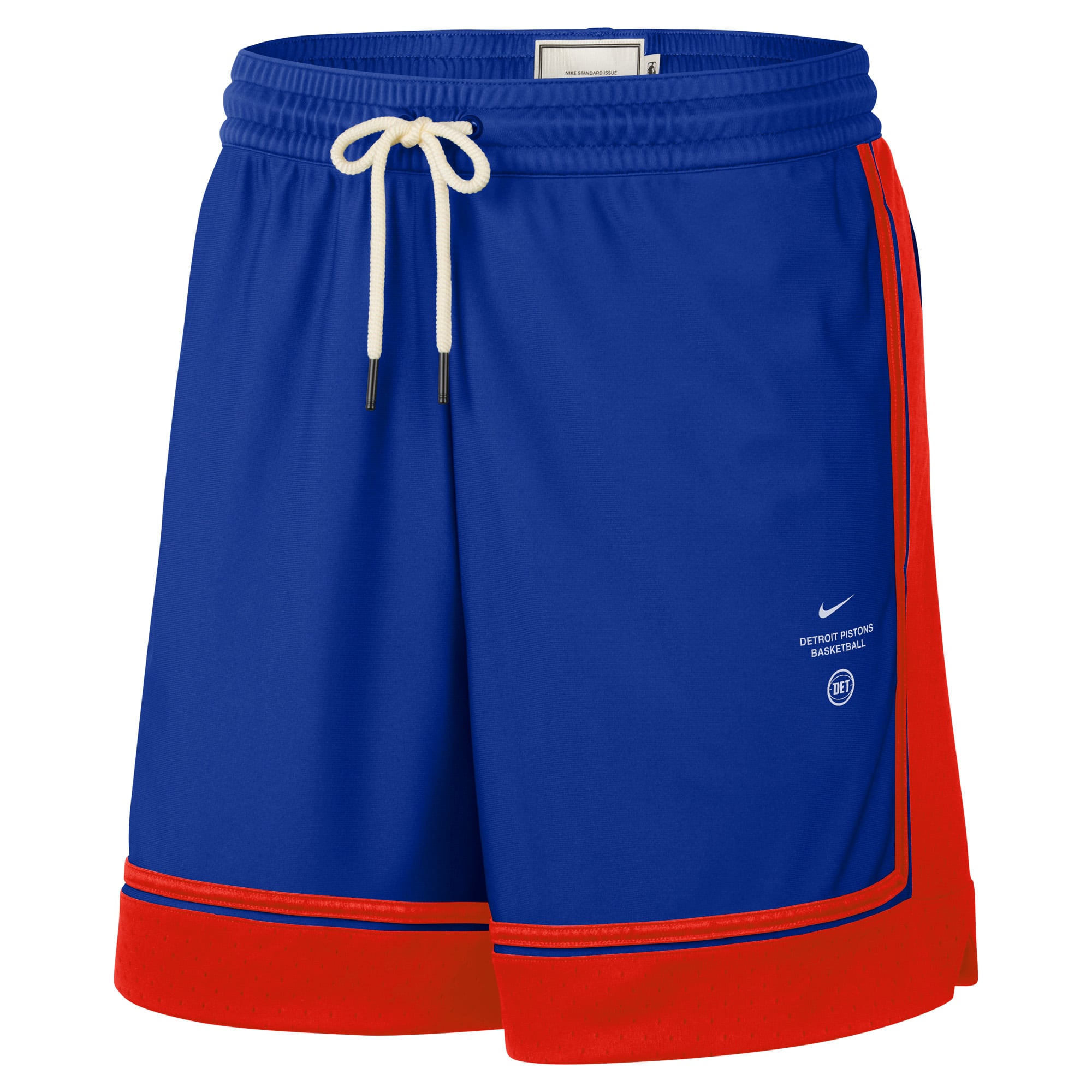 Short de match Nike bleu Detroit Pistons 2026 Standard Issue pour homme