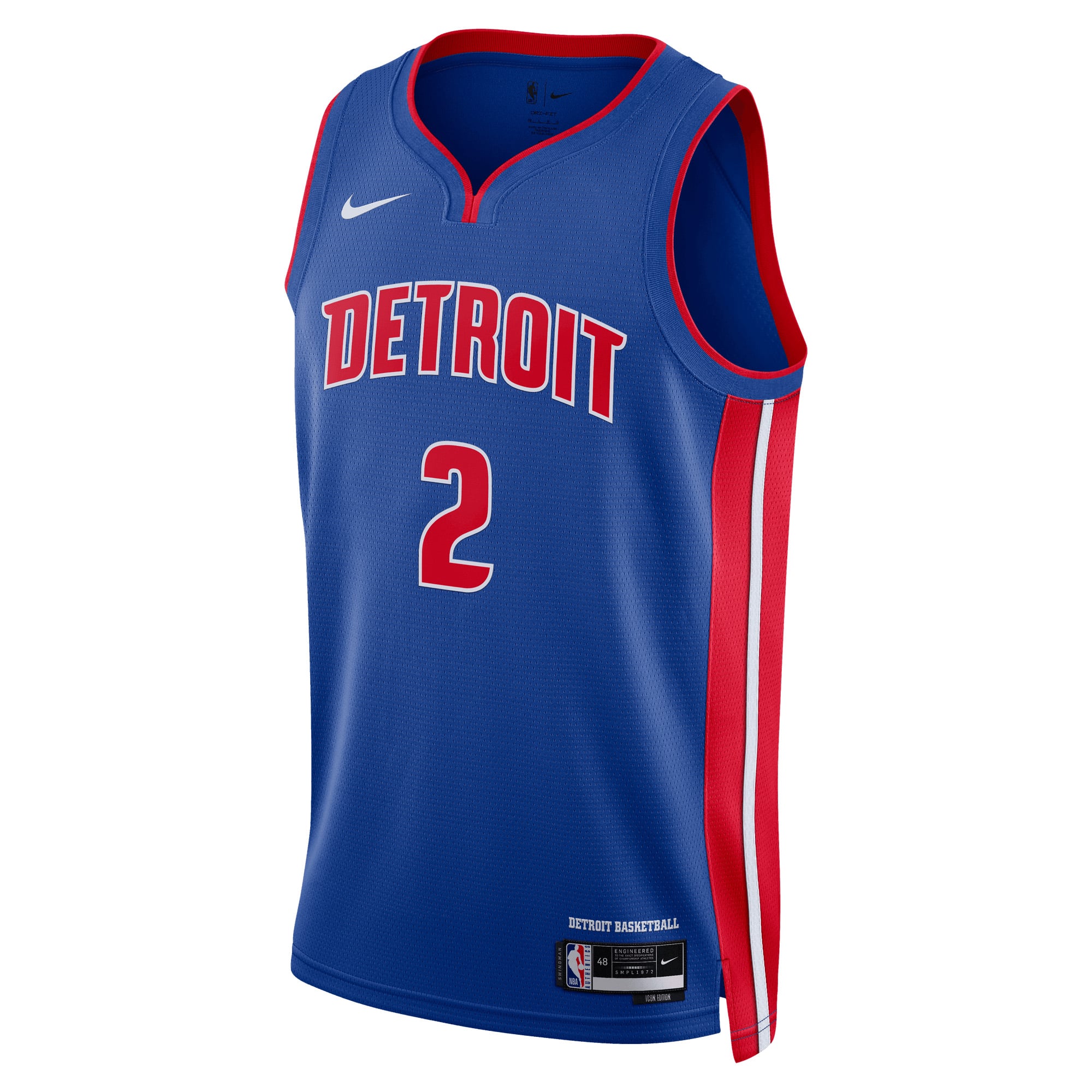 Maillot Swingman Nike Cade Cunningham bleu Detroit Pistons pour homme - Édition Icon