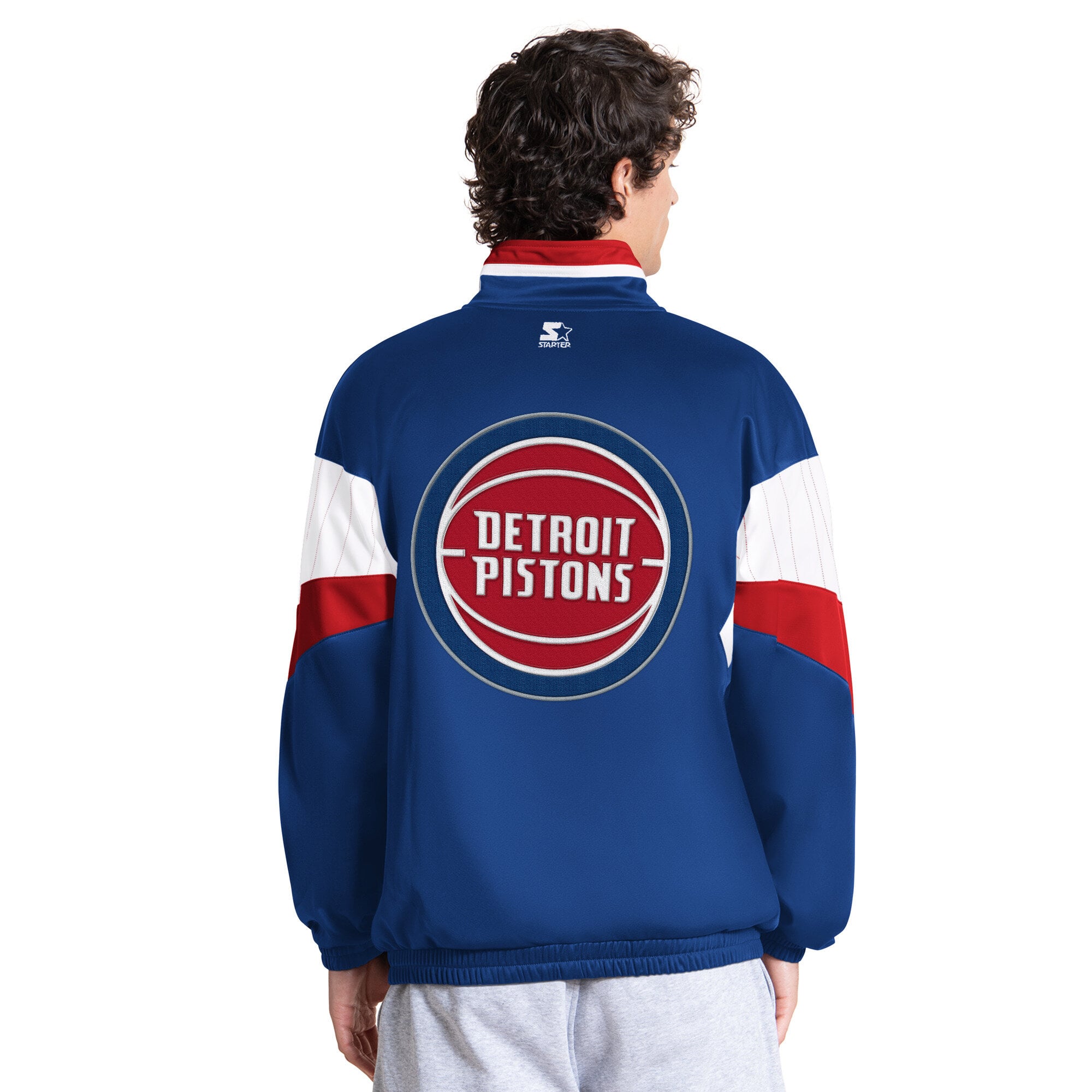 Veste de survêtement zippée intégrale Starter Blue Detroit Pistons Legacy pour homme