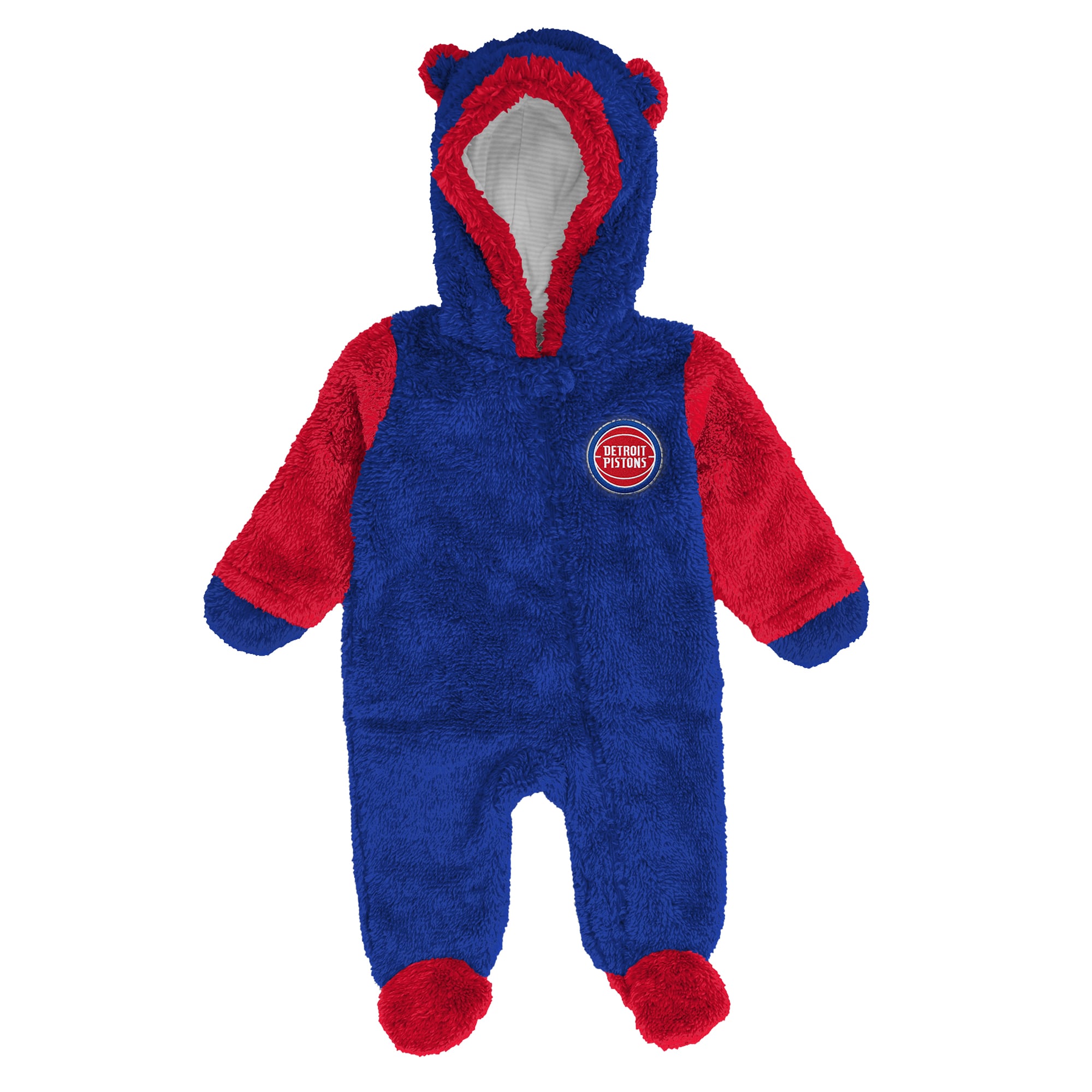 Grenouillère polaire zippée Outerstuff bleue Detroit Pistons pour nouveau-né et nourrisson