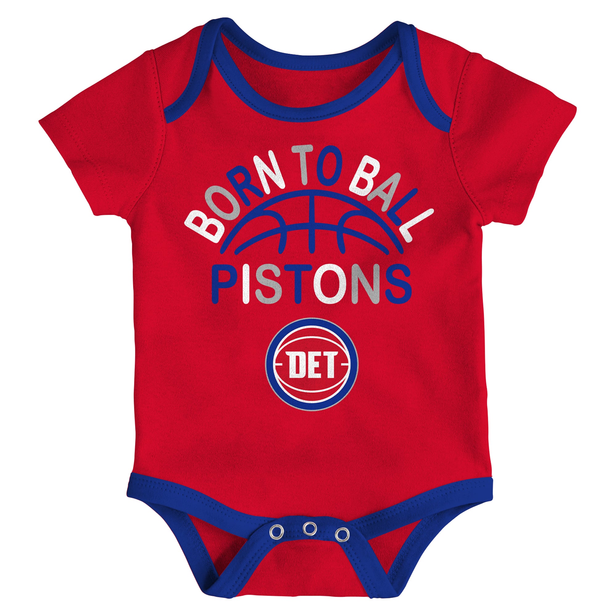 Ensemble de 3 bodies Outerstuff Detroit Pistons Born To Ball pour nouveau-né et nourrisson