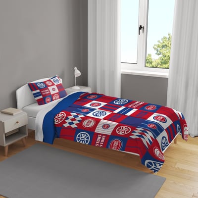 Detroit Pistons Pegasus Patchwork Plaid Two-Piece Twin/Twin XL Bed in a Bag Set