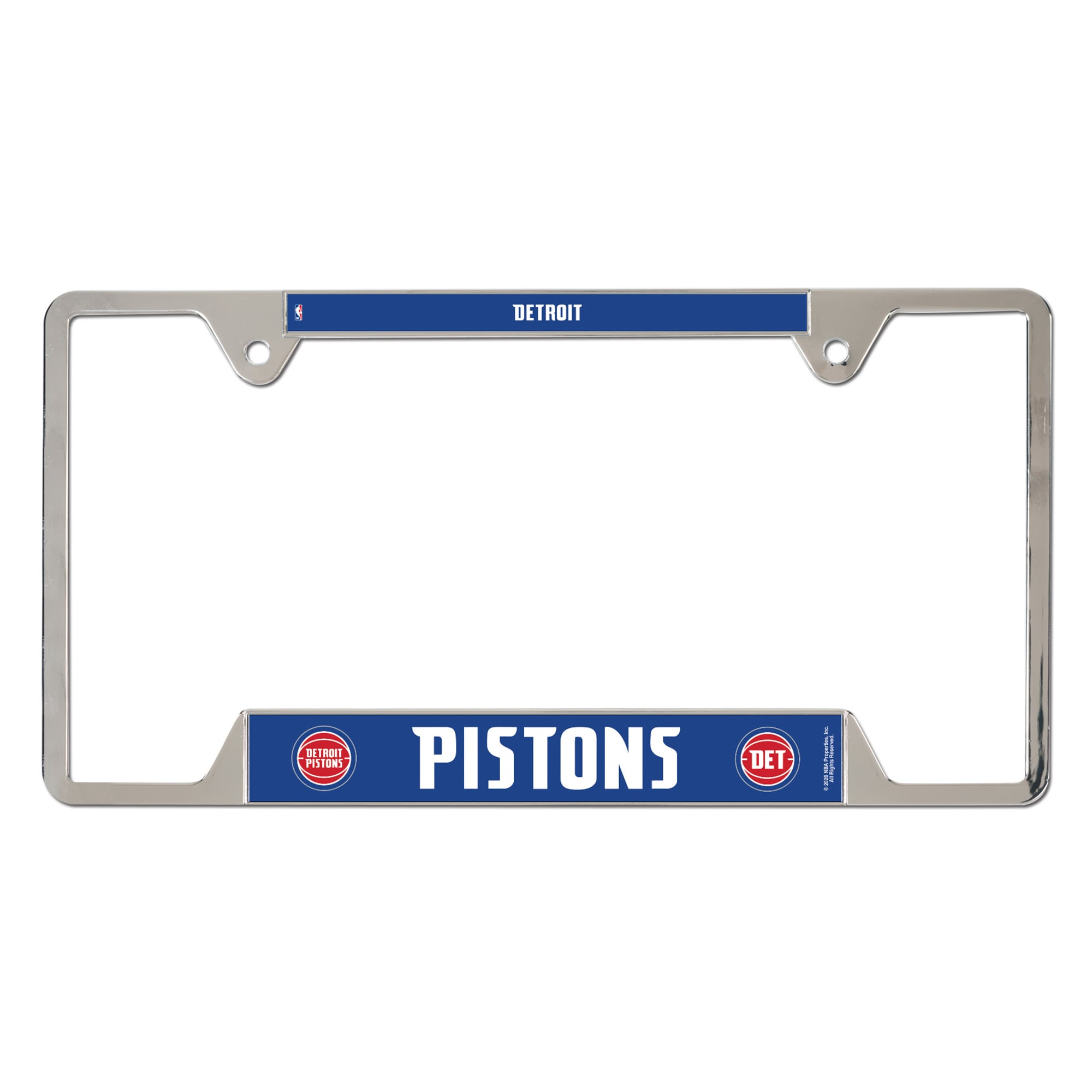 WinCraft  Detroit Pistons Chrome Plated Metal License Plate Frame
