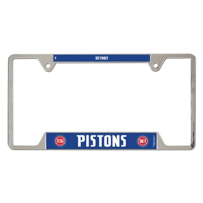  Detroit Pistons WinCraft Chrome Plated Metal License Plate Frame