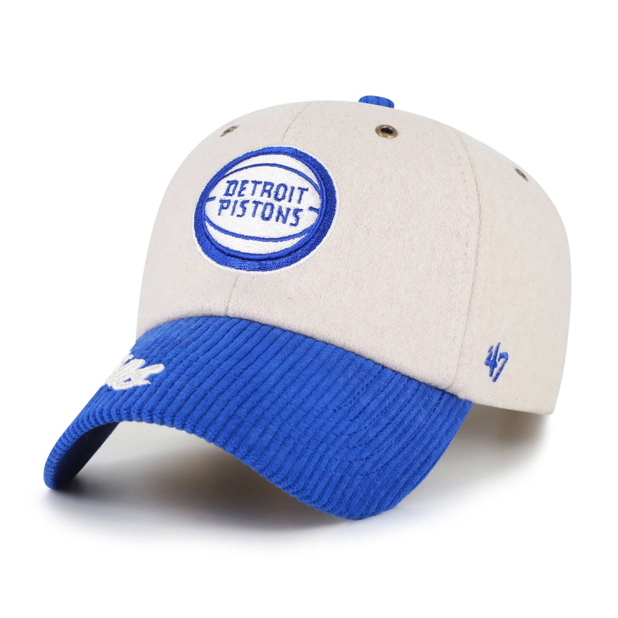 Casquette ajustable pour femme '47 Detroit Pistons Rope Script Clean Up