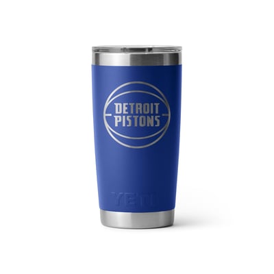 Detroit Pistons YETI 20oz. Rambler Tumbler with MagSlider Lid