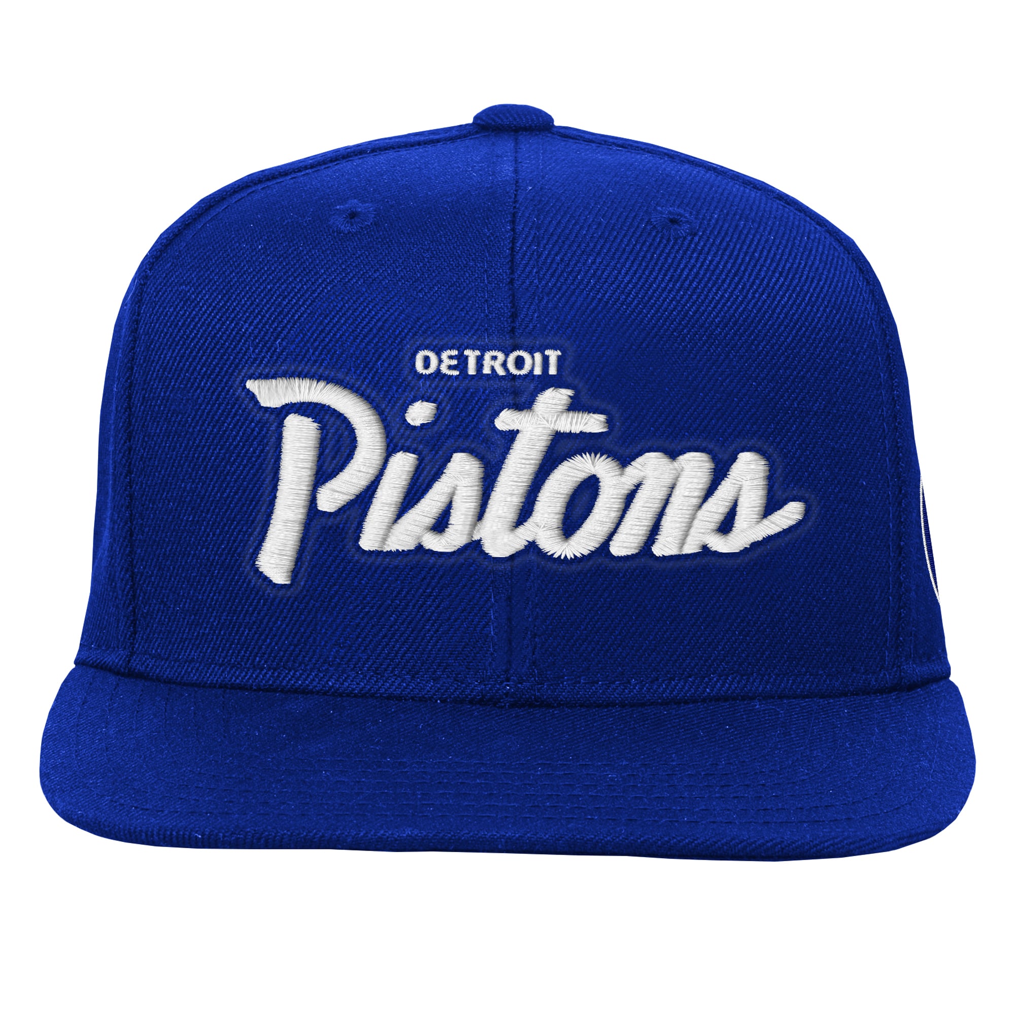 Youth Mitchell & Ness Royal Detroit Pistons Head Coach Flat Brim Snapback Hat
