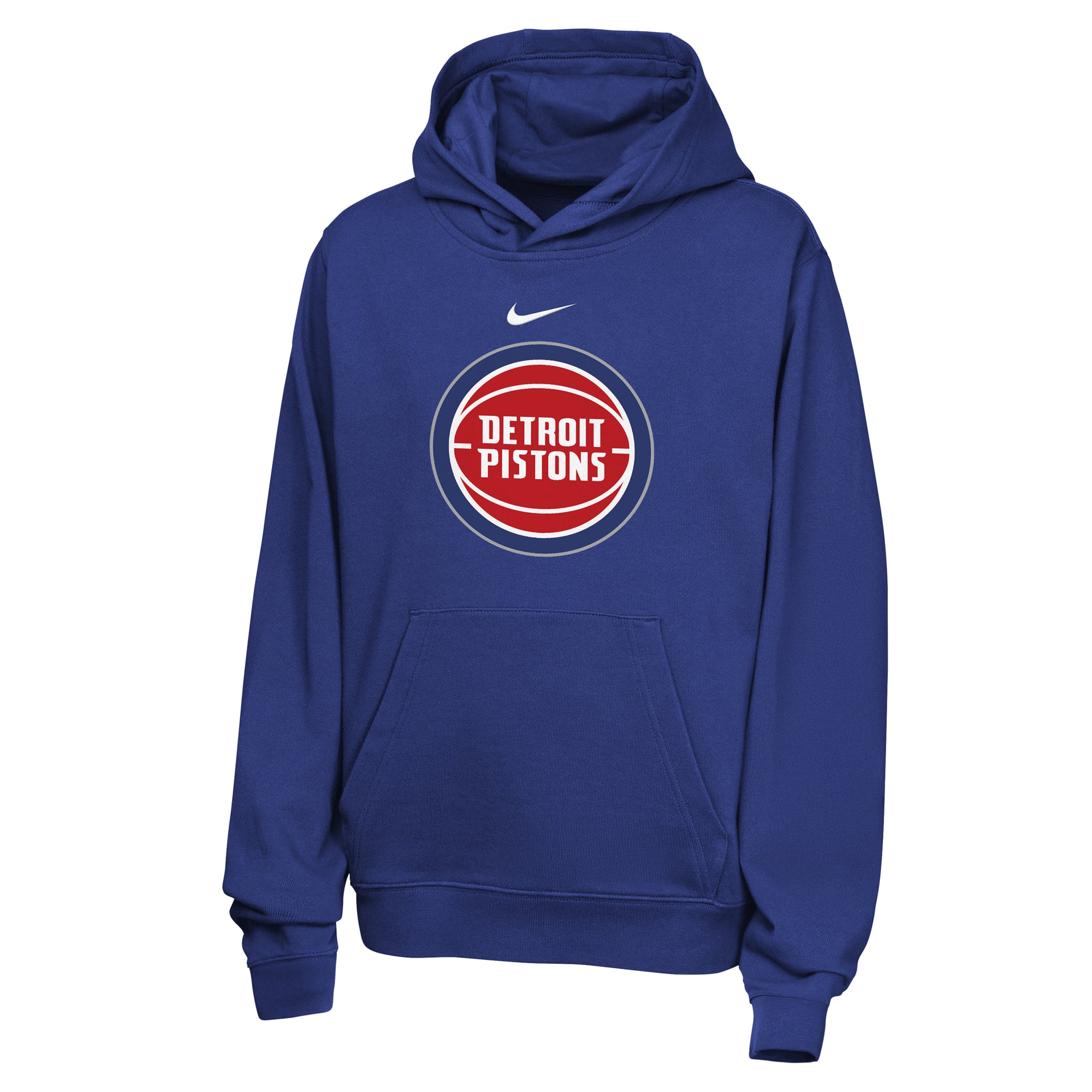 Sweat à capuche Nike bleu Detroit Pistons Essential Logo Club pour enfant