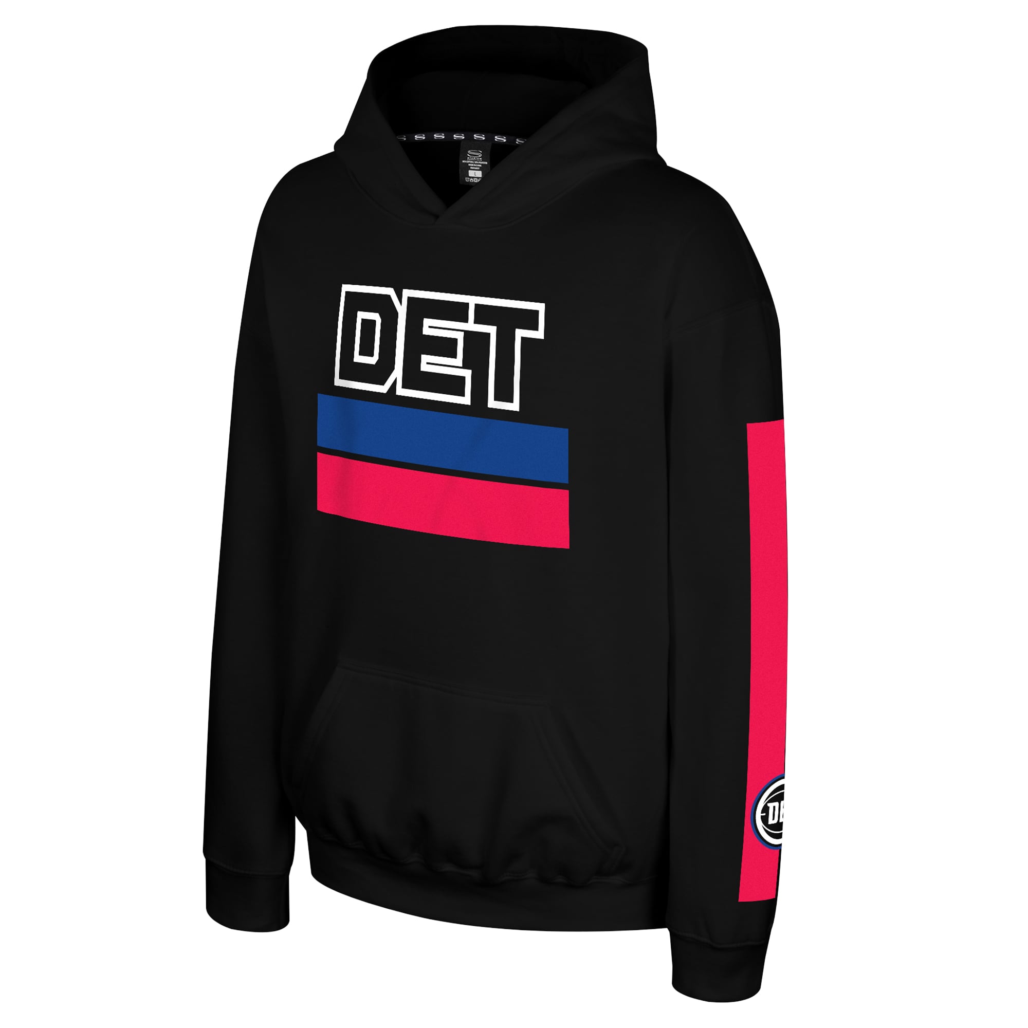 Youth Stadium Essentials Black Detroit Pistons Legends City Star Hoodie