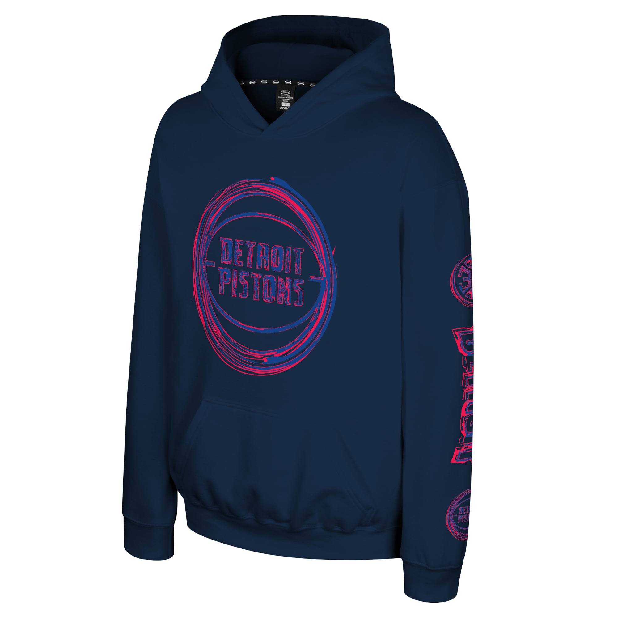 Youth Stadium Essentials Navy Detroit Pistons Legends Elementized Hoodie