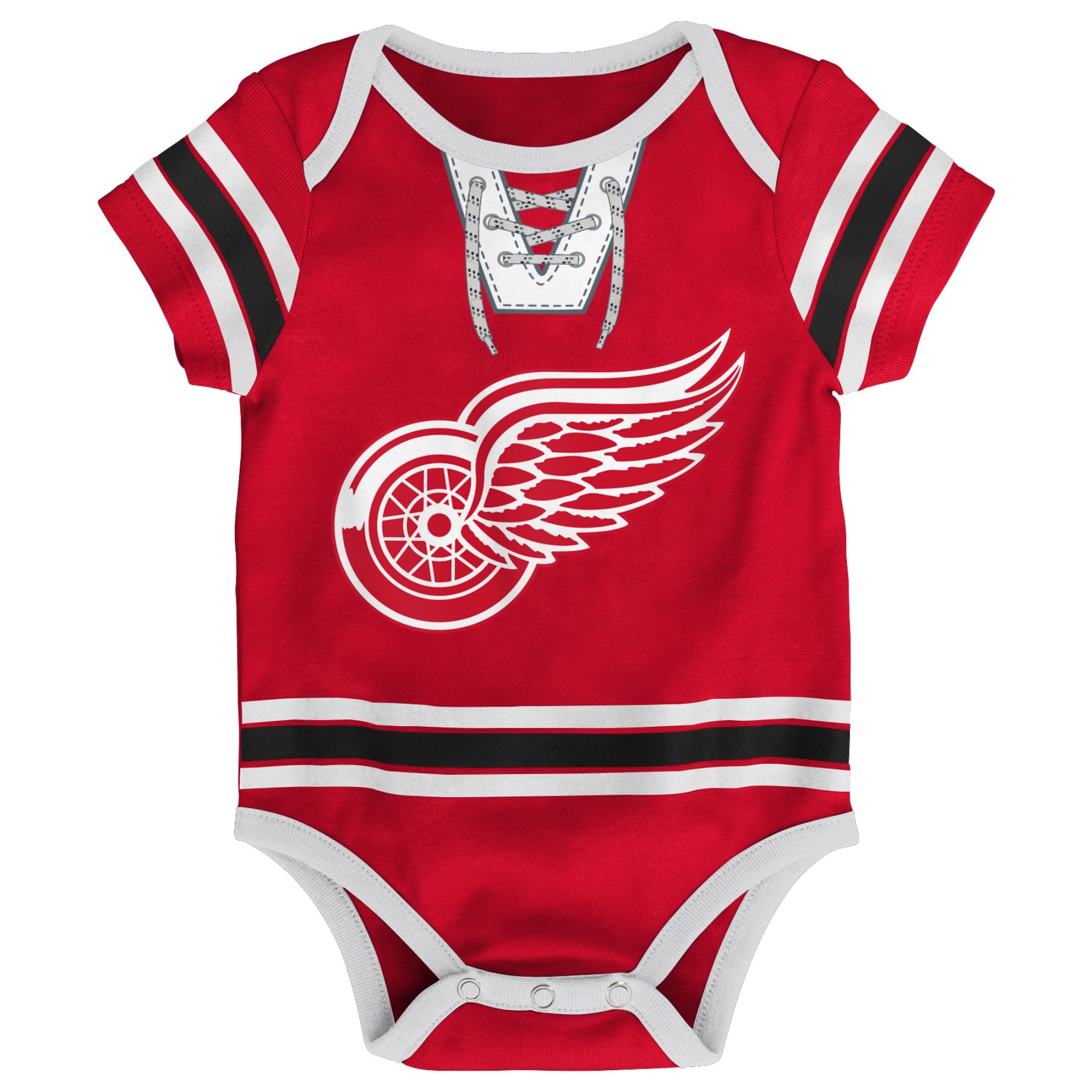 Body rouge en jersey de hockey des Red Wings Detroit pour bébé