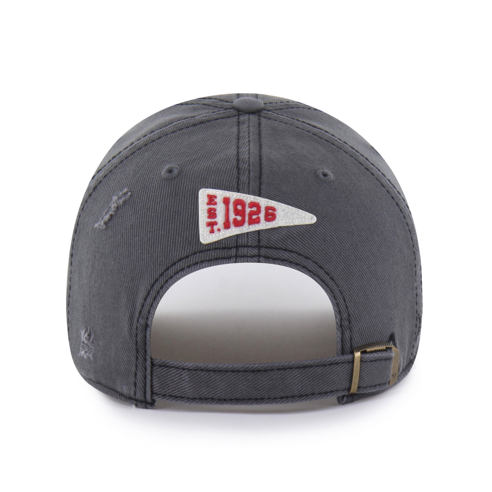 Casquette ajustable Detroit Red Wings Seymoore noire '47 avec application vieillie