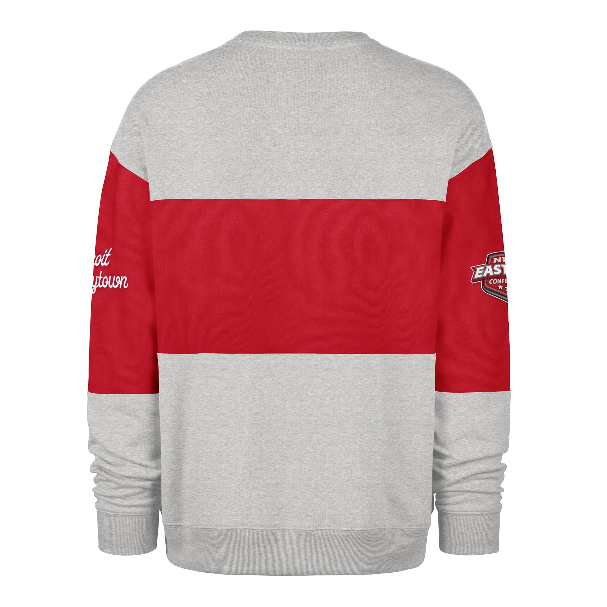 Men's '47  Gray Detroit Red Wings Fall Maximilist Crew Sweatshirt