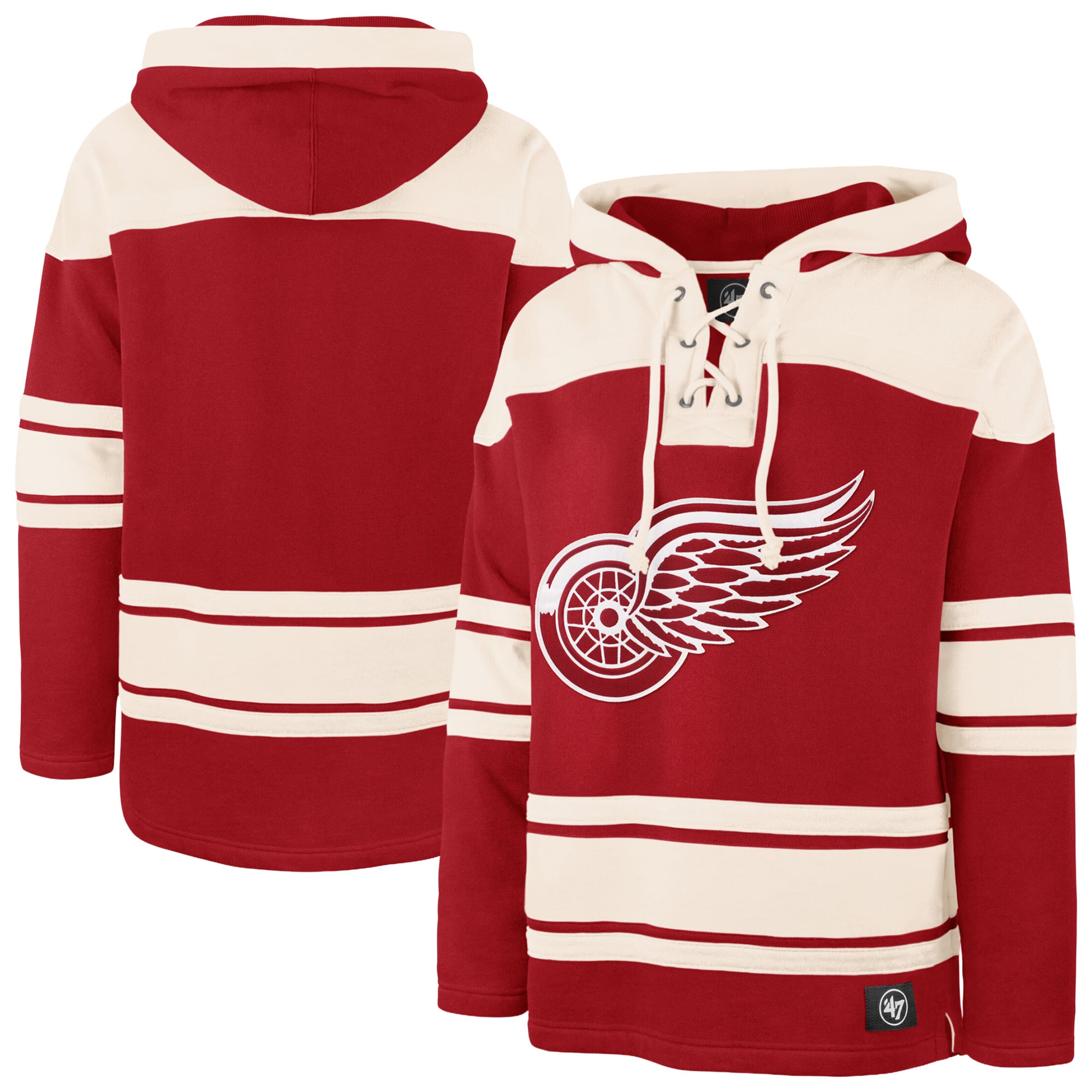 Sweat à capuche Superior Lacer rouge Detroit Red Wings '47 pour homme