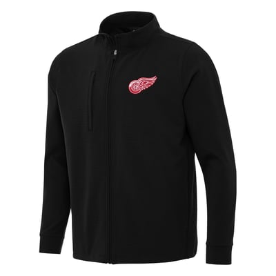  Detroit Red Wings Antigua Regard Full-Zip Jacket - Black