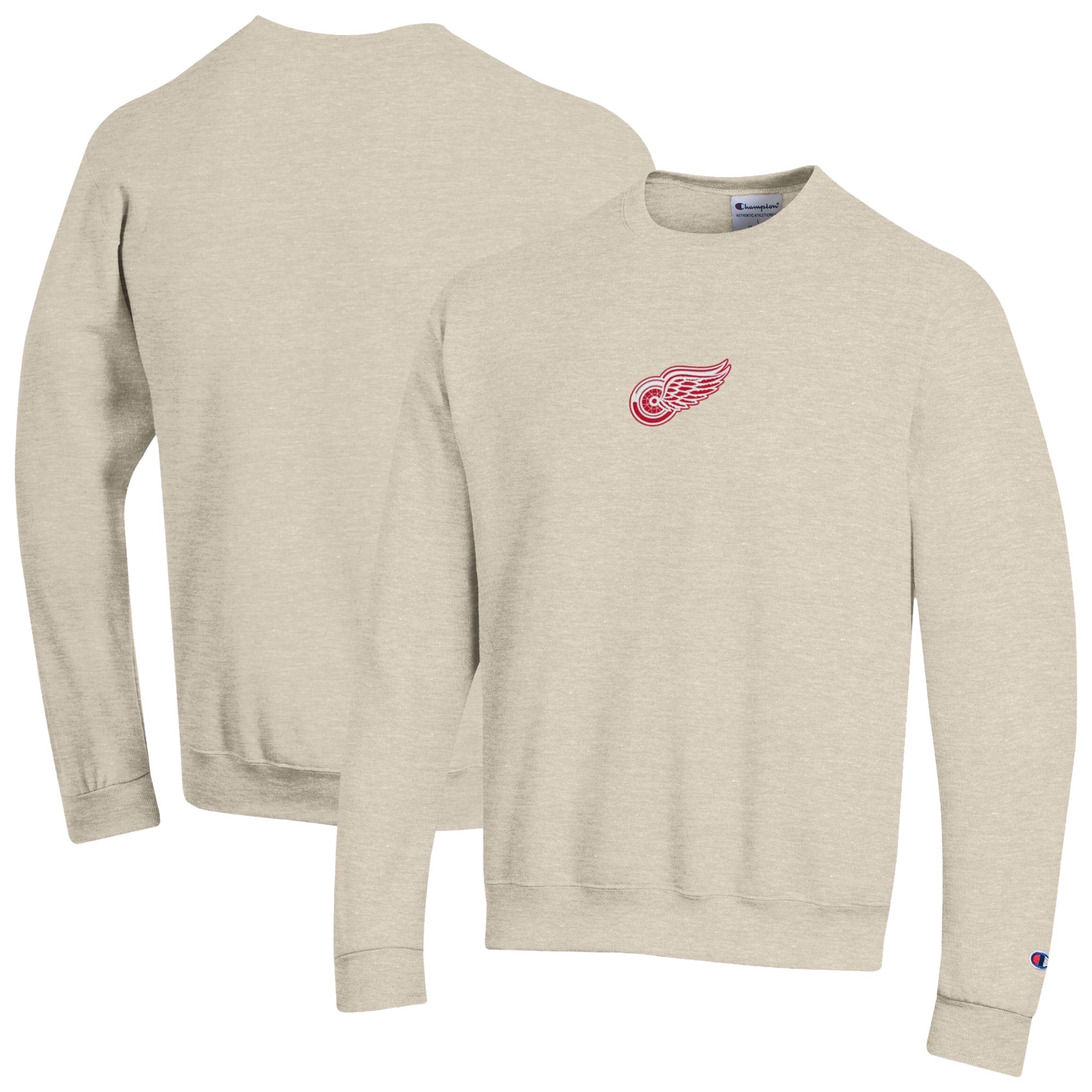 Sweat-shirt Champion pour homme, couleur avoine, Detroit Red Wings, Eco Powerblend