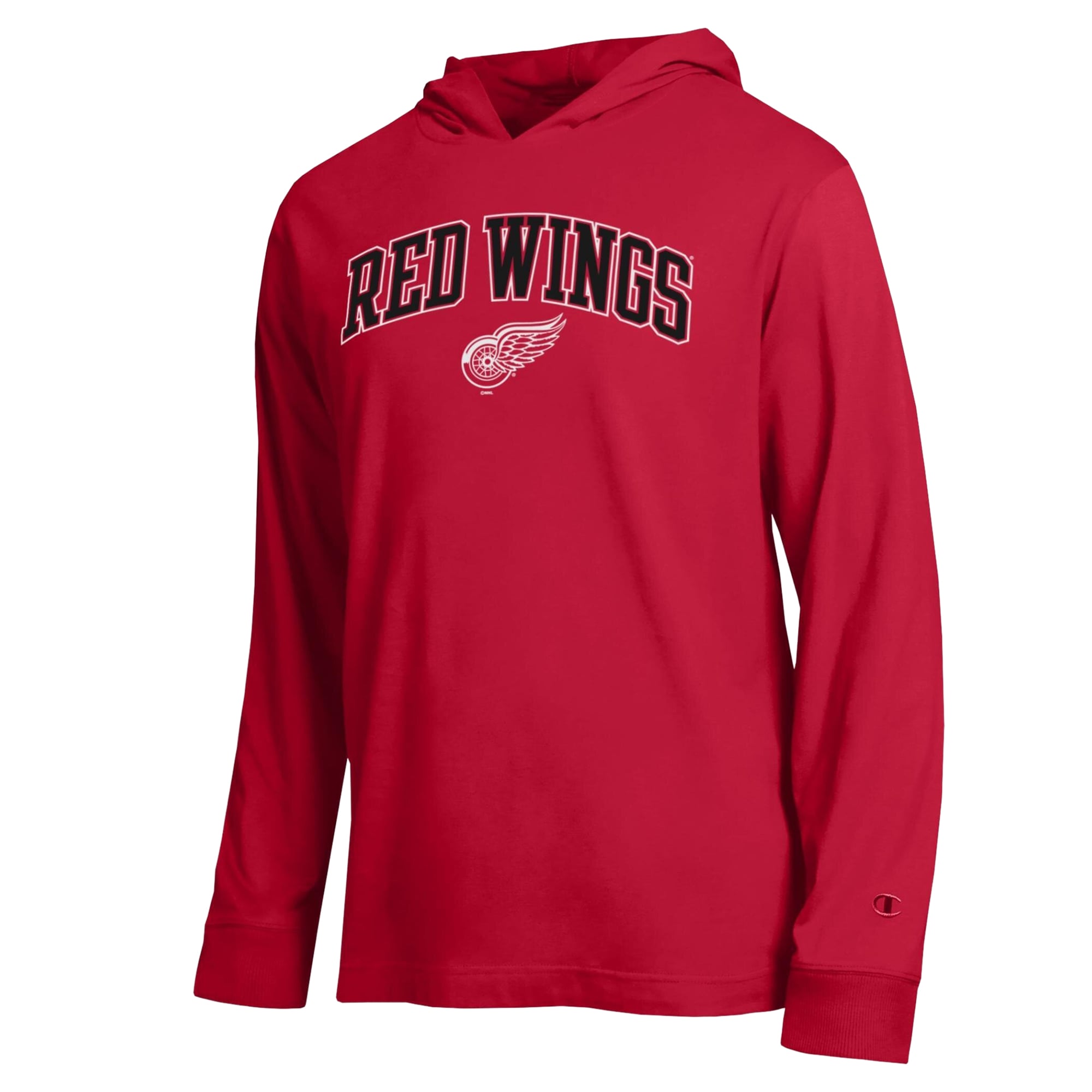 T-shirt à manches longues et capuche léger Champion rouge Detroit Red Wings All-Star pour homme