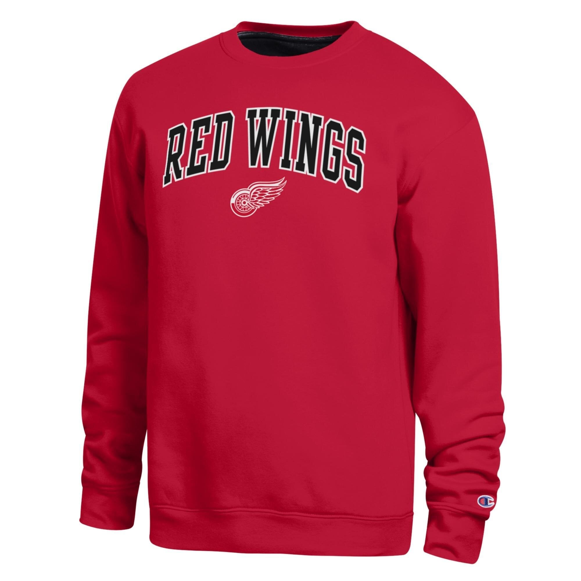 Sweat-shirt contrasté rouge Detroit Red Wings pour homme de la marque Champion