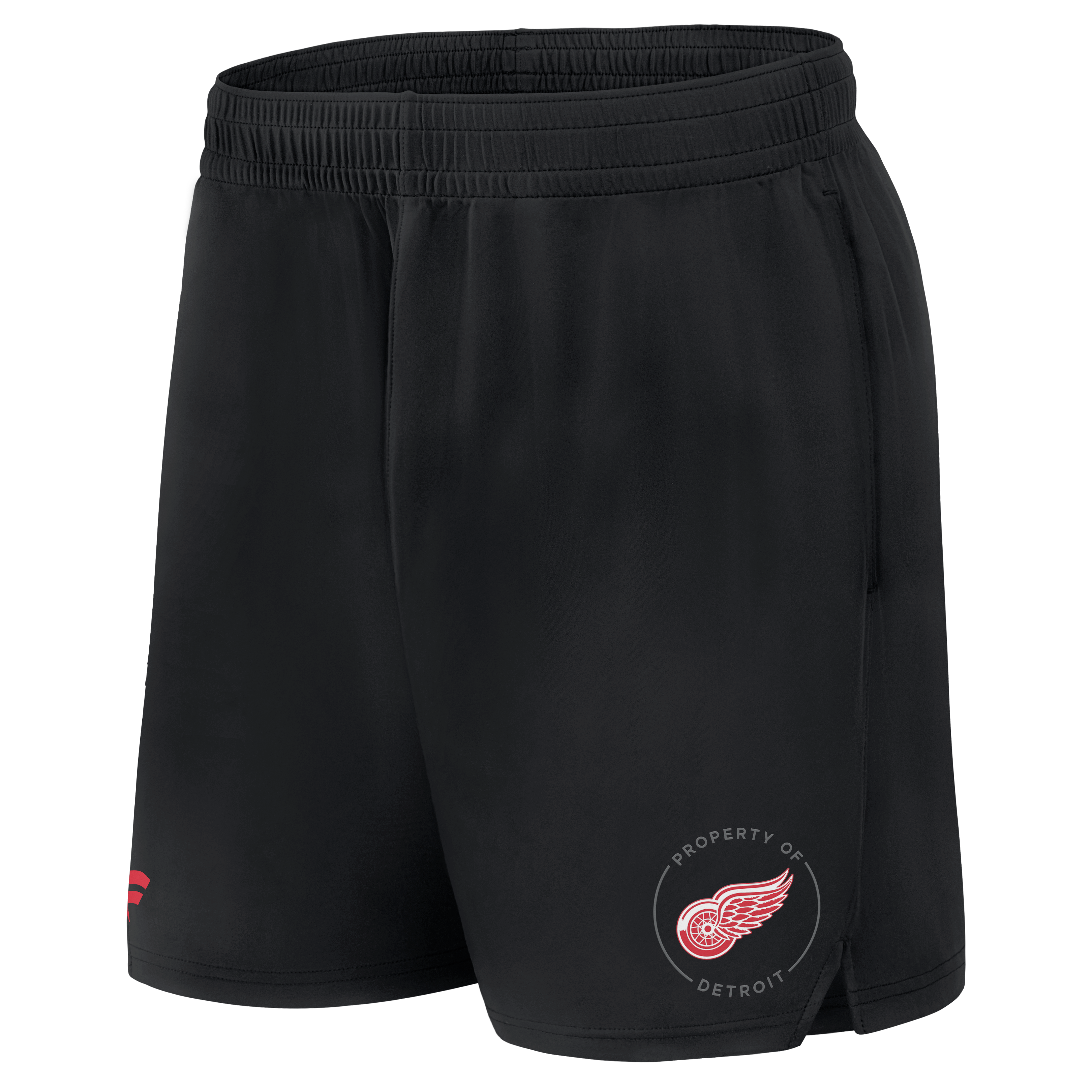 Men's Fanatics Black Detroit Red Wings Authentic Pro Train Training Shorts