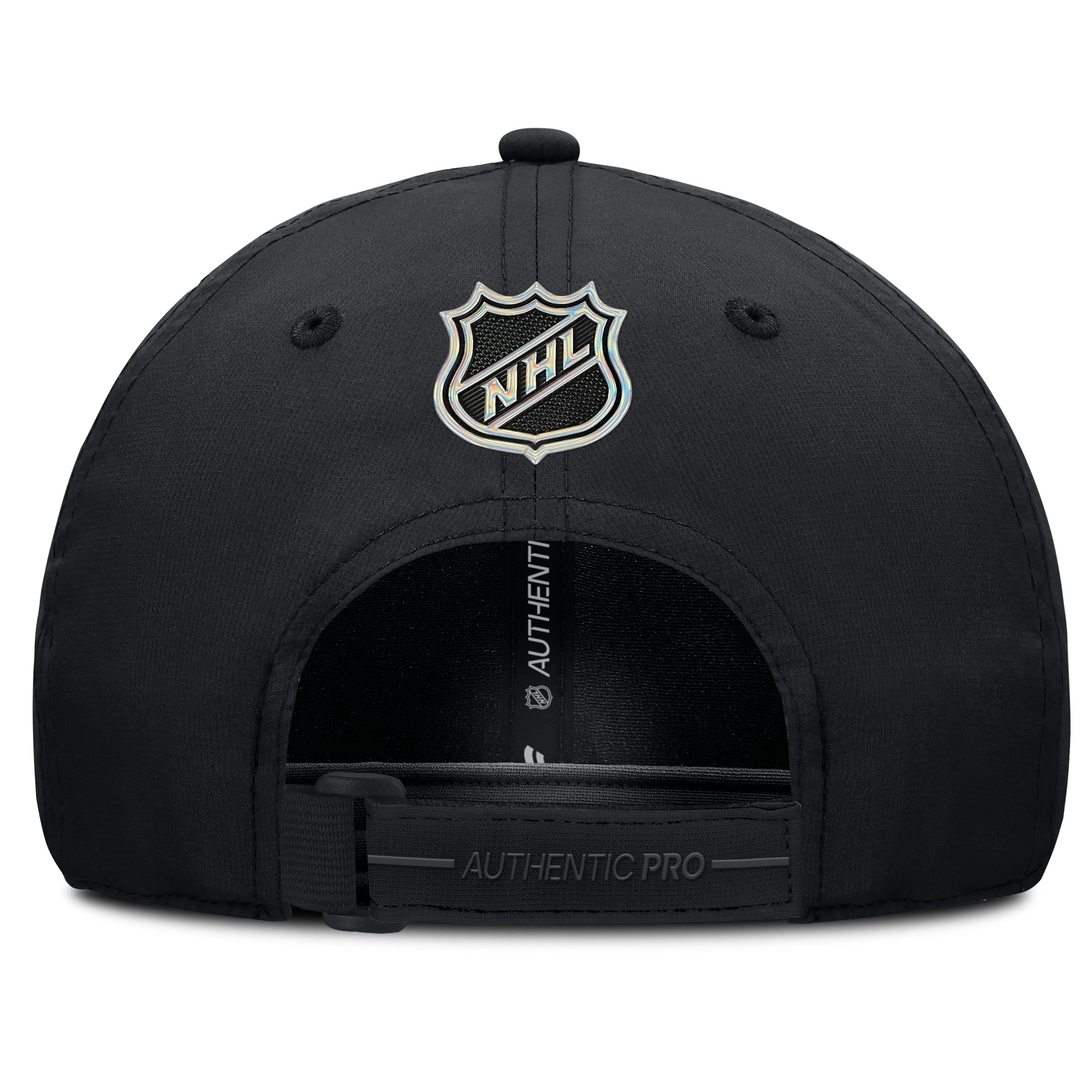 Men's Fanatics Black Detroit Red Wings Authentic Pro Train Unstructured Adjustable Hat