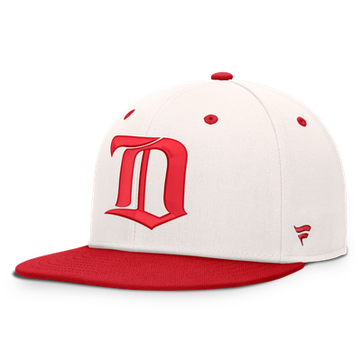 Detroit Red Wings Fanatics Heritage Ballpark Snapback Hat - Cream/Red