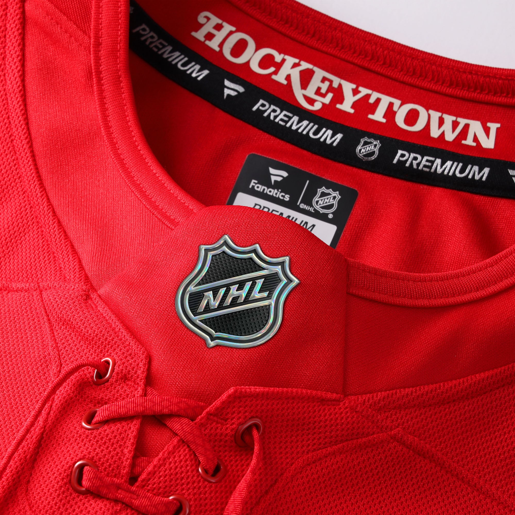 Men's Fanatics Dylan Larkin Red Detroit Wings Centennial Premium Player Jersey