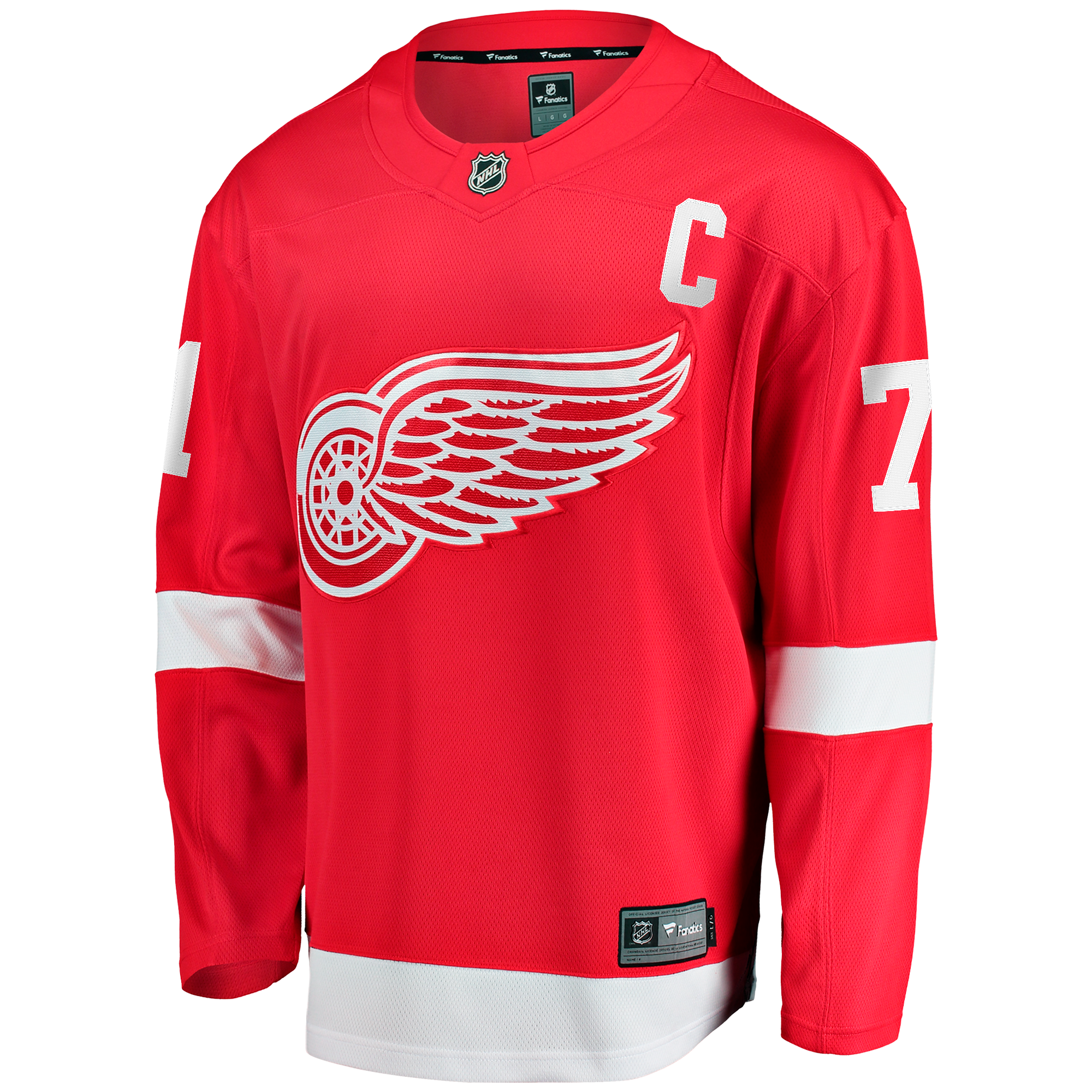 Men's Fanatics Dylan Larkin Red Detroit Wings Home Breakaway Jersey