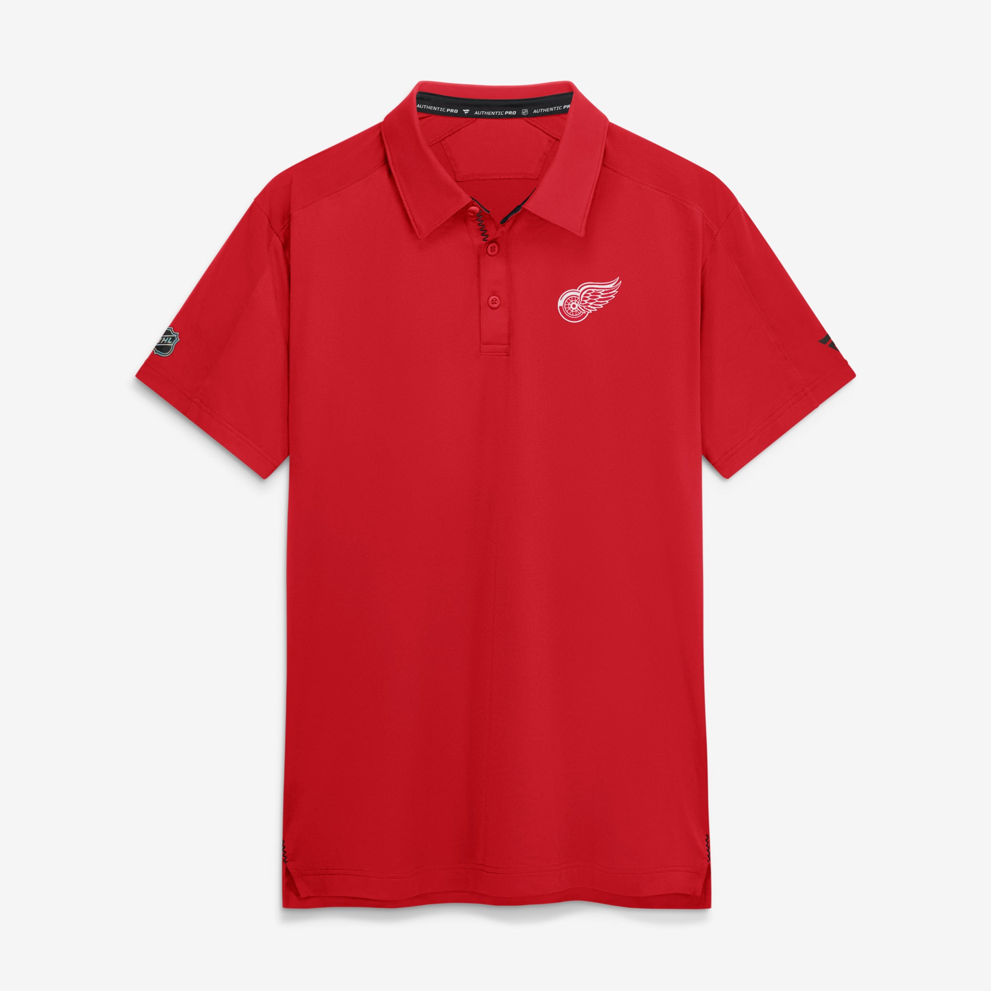 Polo authentique de patinoire Fanatics Red Detroit Wings pour homme