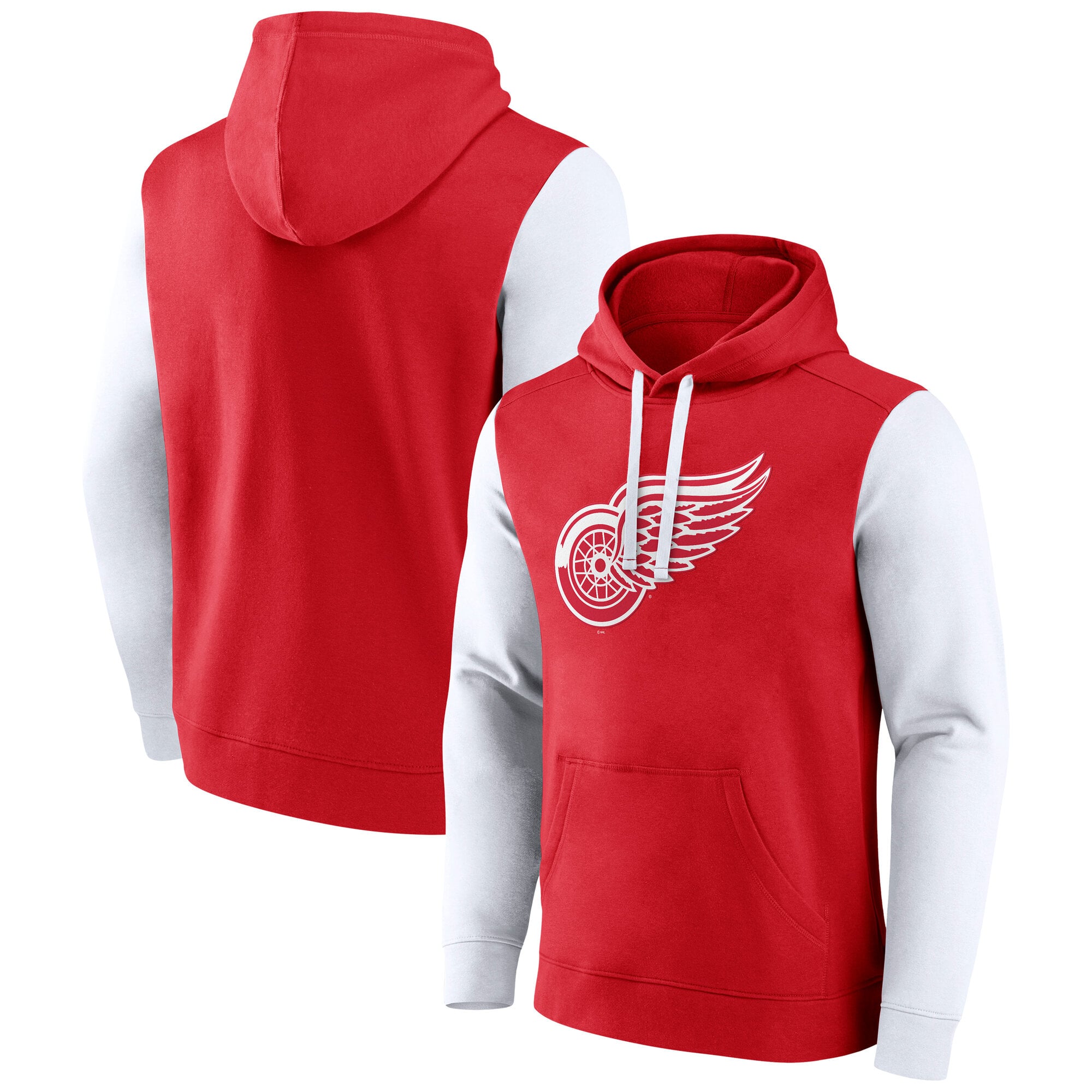 Sweat à capuche Fanatics rouge Detroit Red Wings Bold Attack pour homme