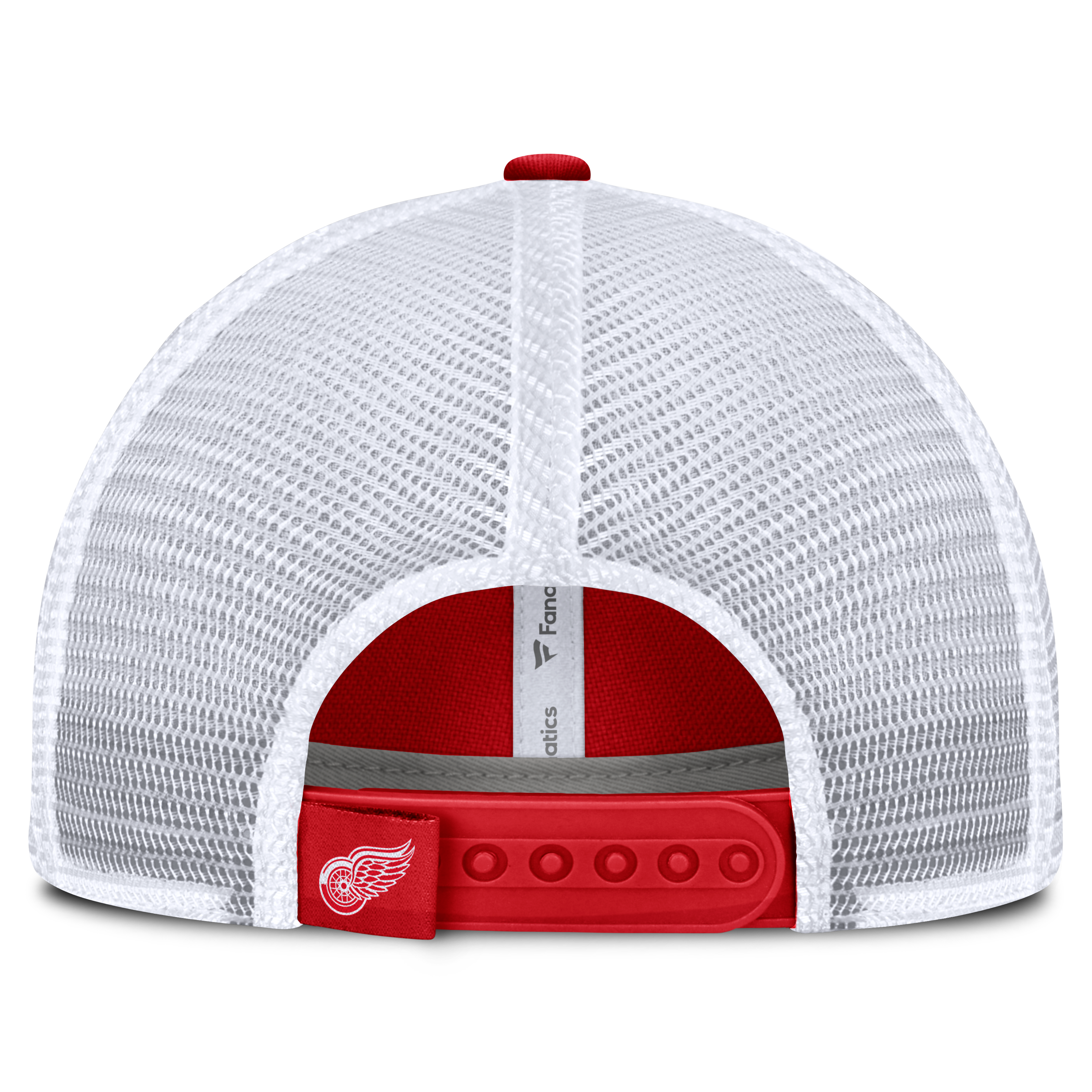 Casquette trucker ajustable Fanatics rouge Detroit Red Wings Fundamental Underline pour homme